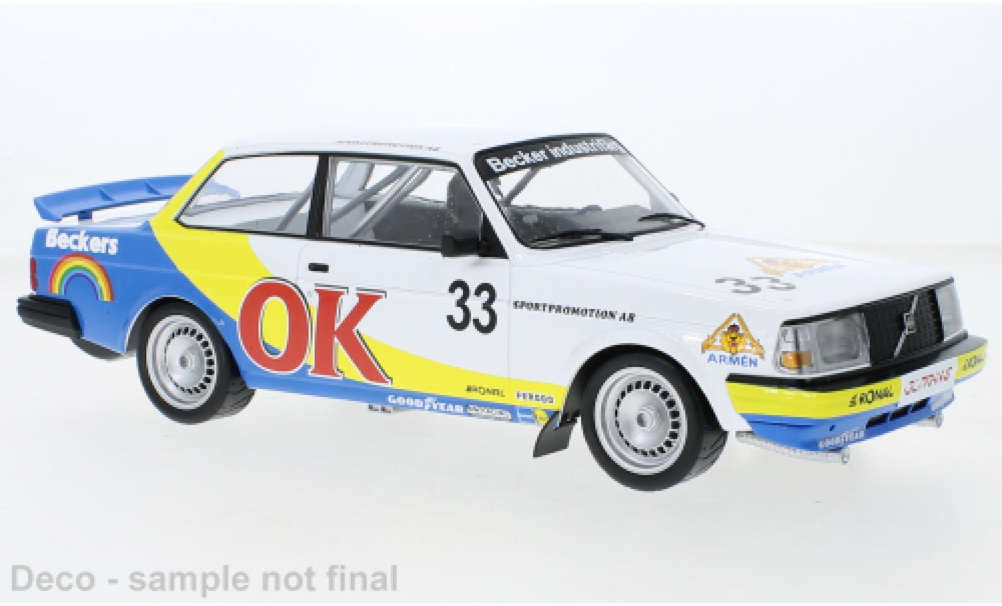 Volvo 240 1/18 IXO Turbo No.33 OK ETCC Zolder 1985 modellino in miniatura