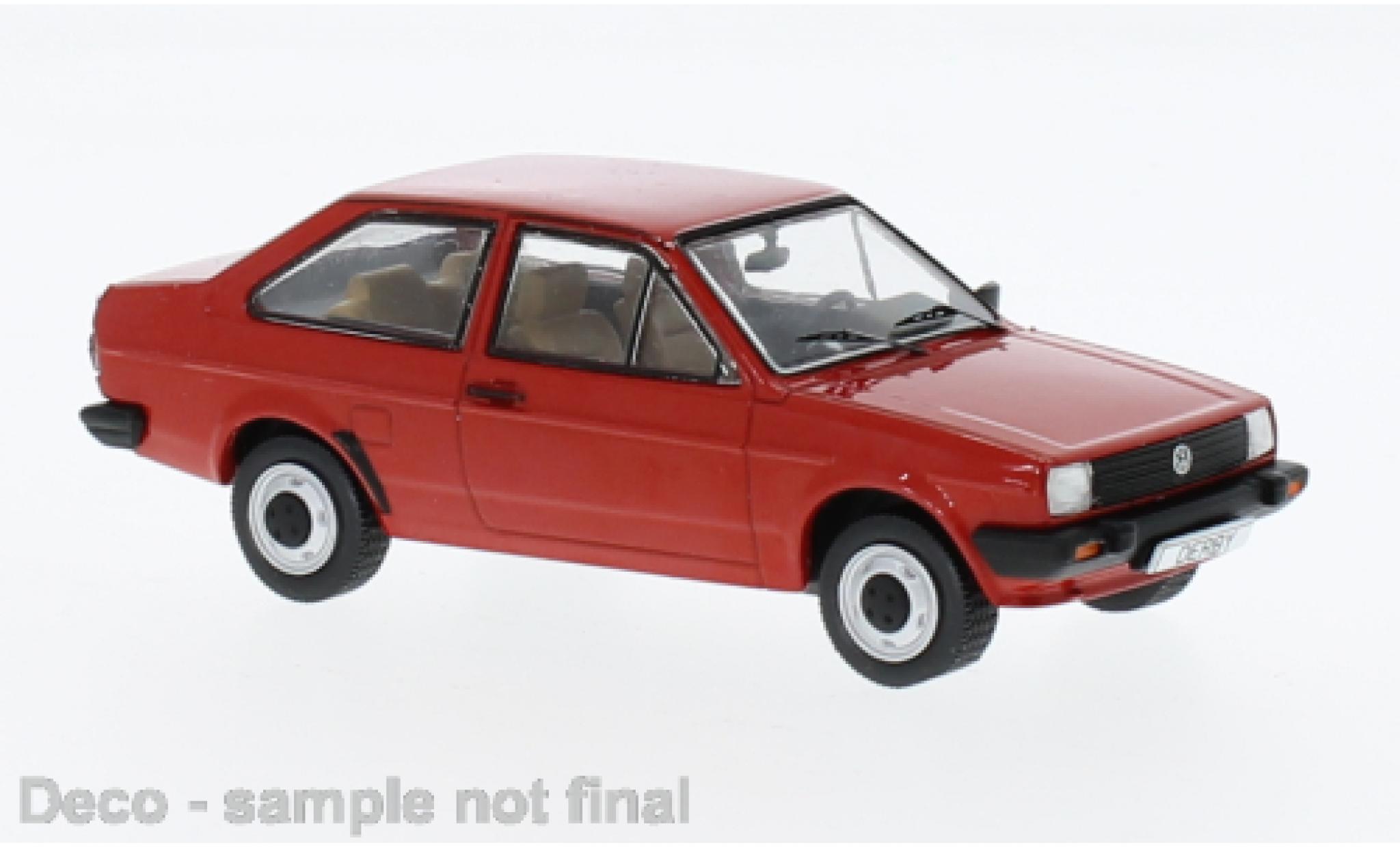 Volkswagen Derby 1/43 IXO MK II rosso 1981 modellino in miniatura
