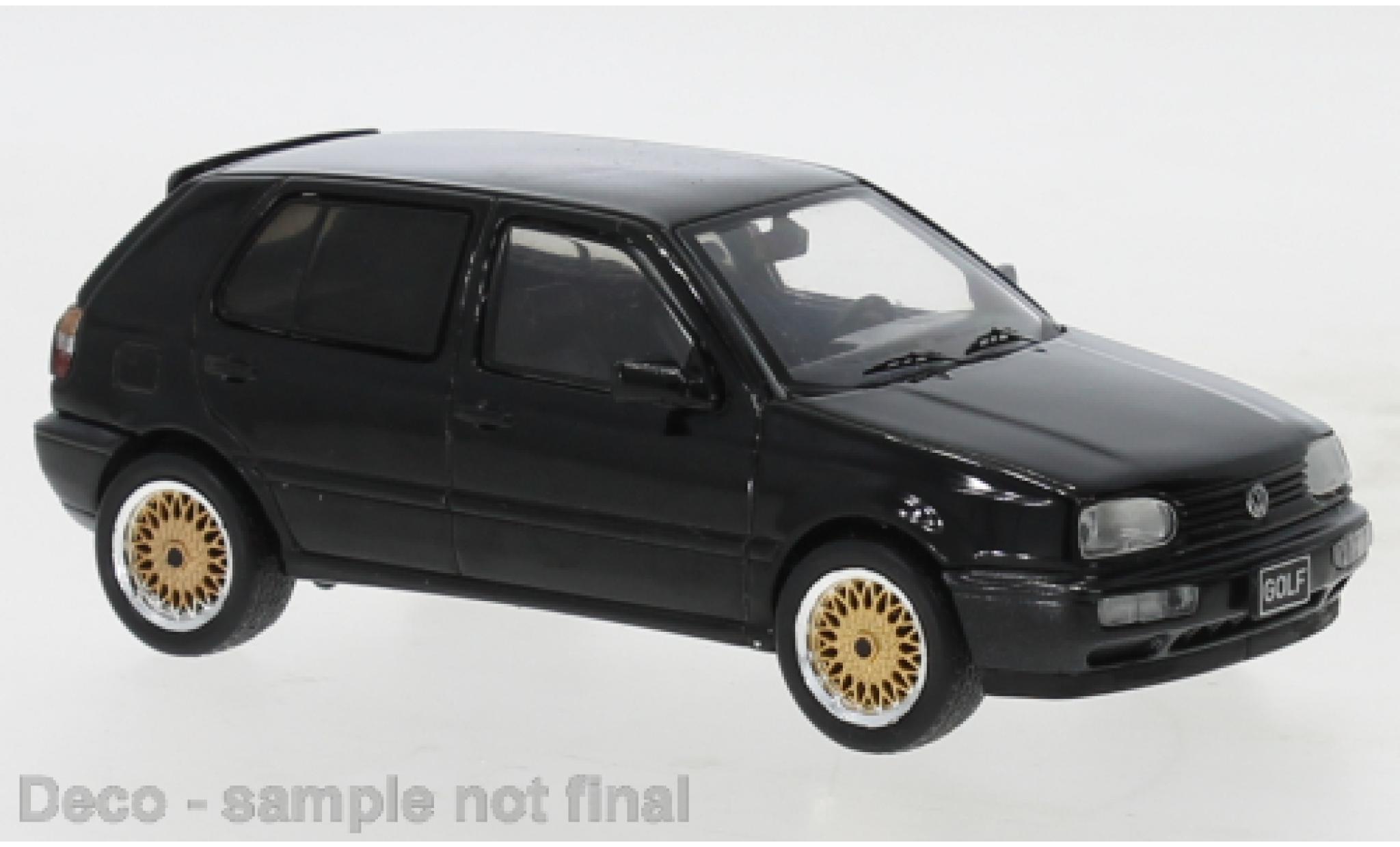 Volkswagen Golf 1/43 IXO III Douane nero 1993 modellino in miniatura