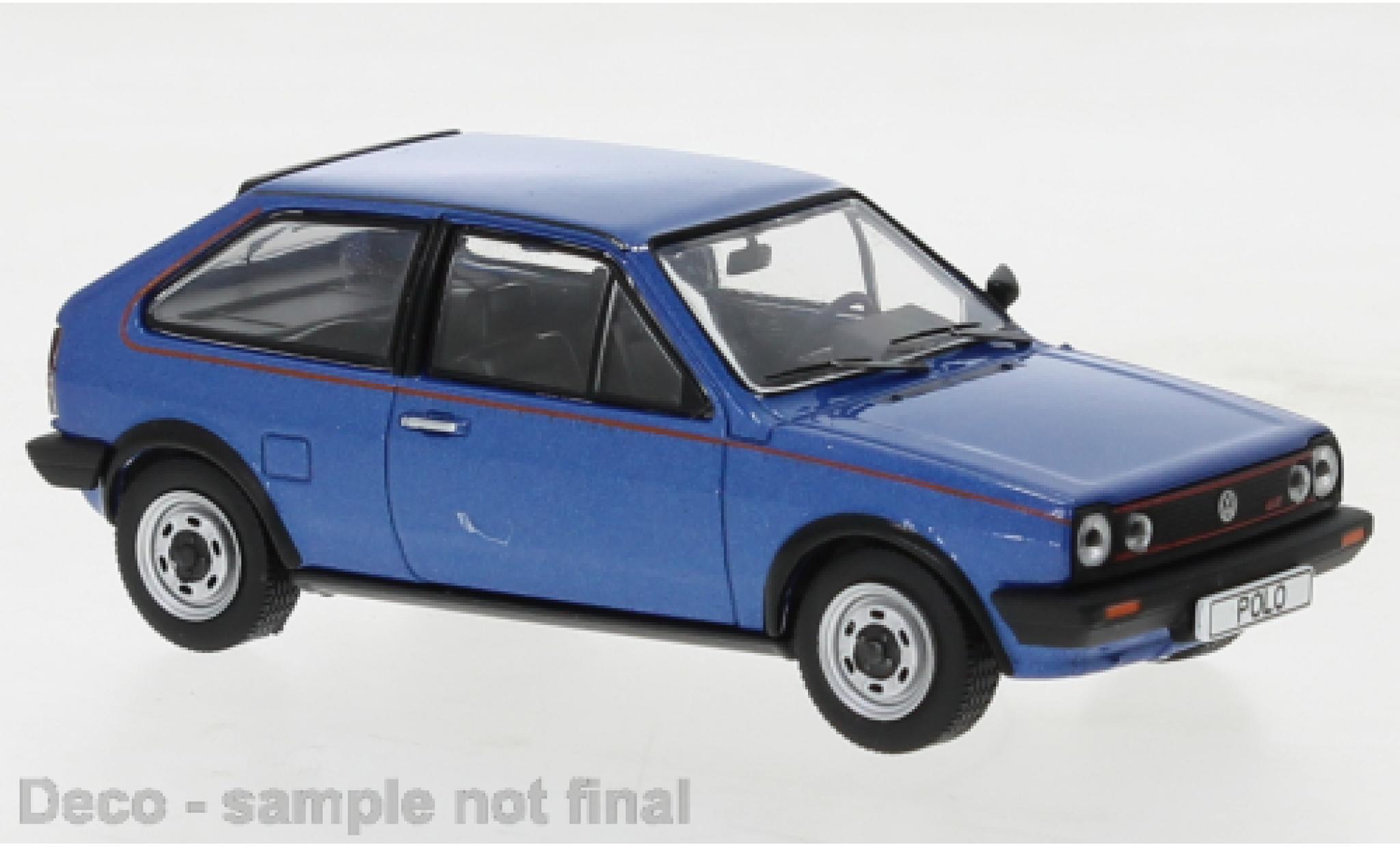 Volkswagen Polo 1/43 IXO Coupe GT metallise blu 1985 modellino in miniatura