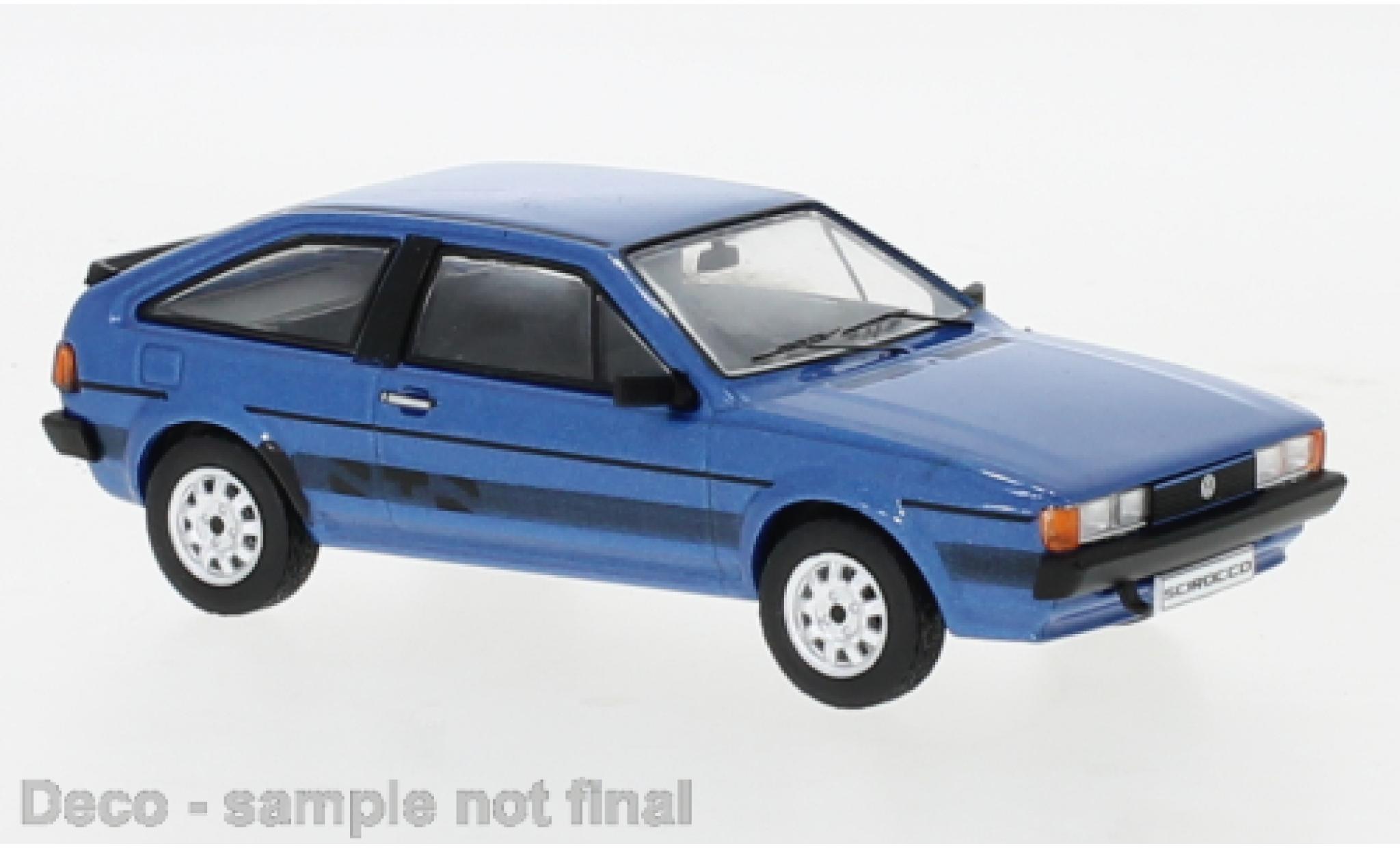 Volkswagen Scirocco 1/43 IXO II GTS blu 1982 modellino in miniatura