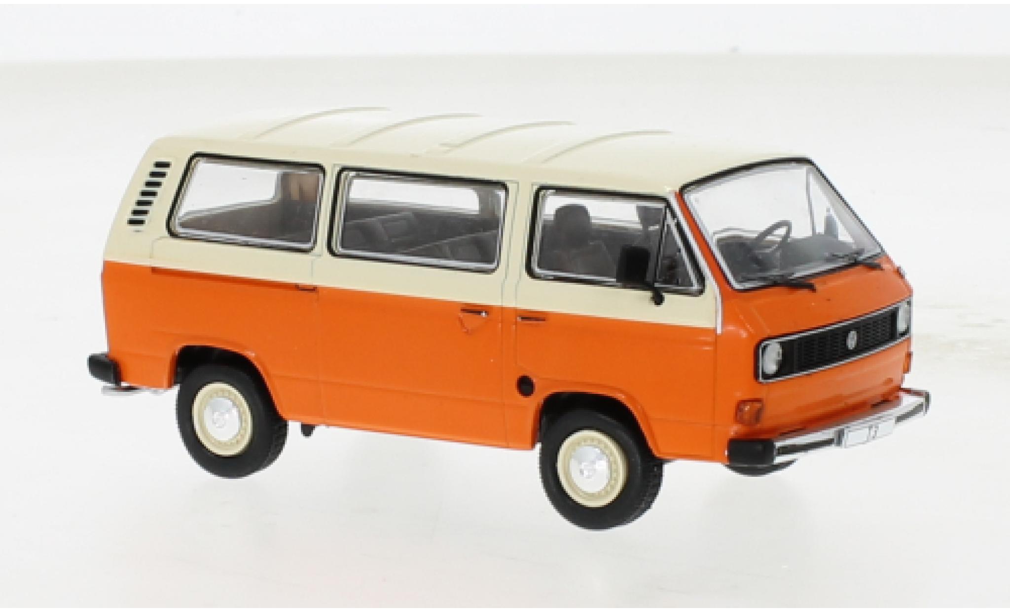 Volkswagen T3 1/43 IXO Caravelle orange/beige 1981 modellino in miniatura