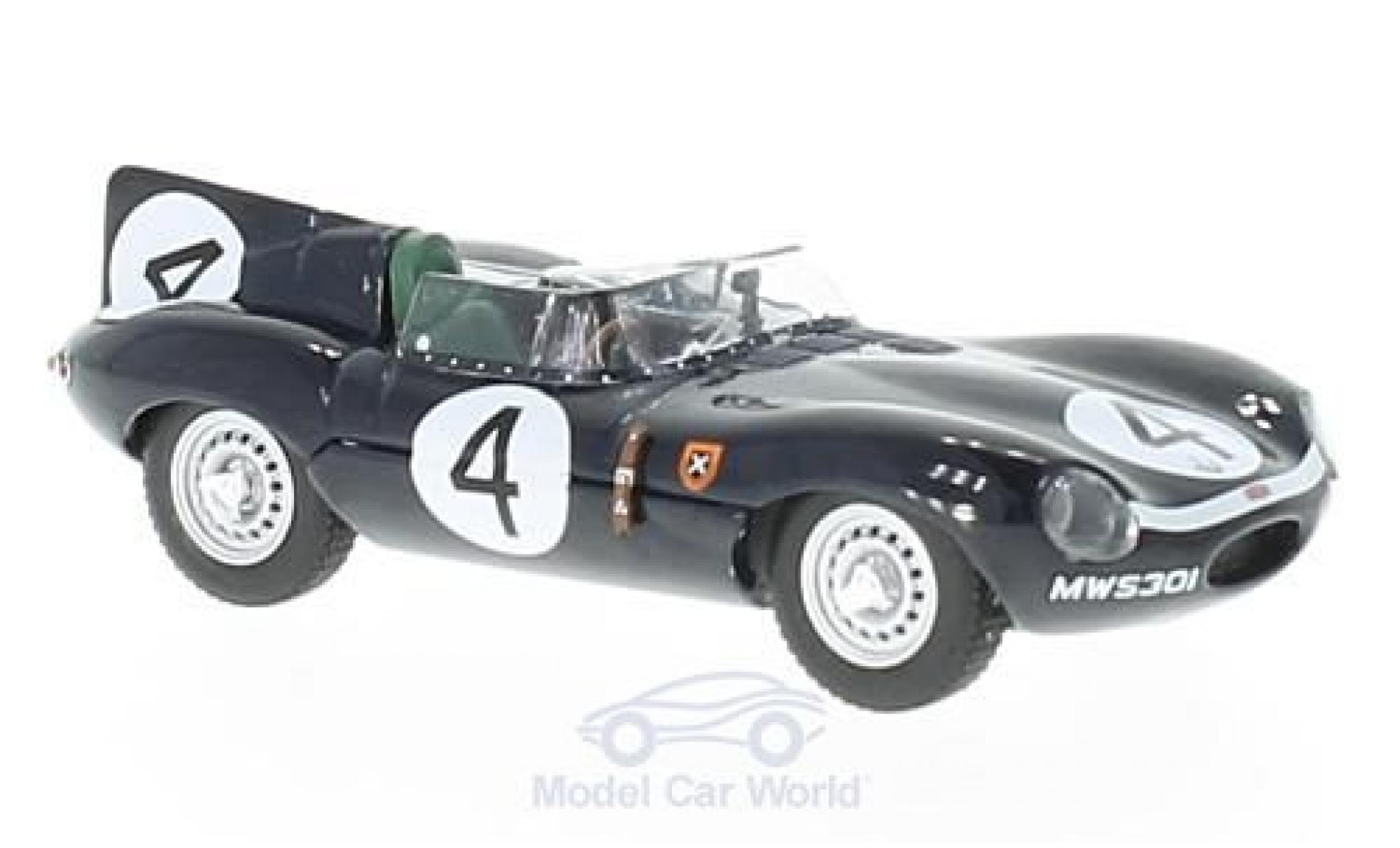 Jaguar D-Type 1/43 IXO RHD No.4 24h Le Mans 1956 N.Sanderson/R.Flockhart modellino in miniatura