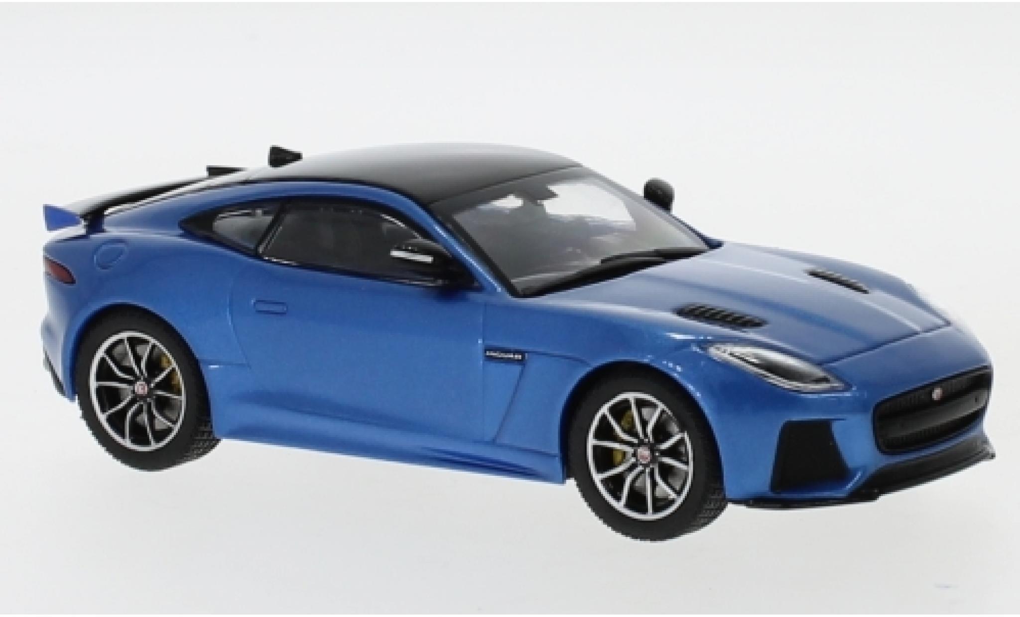 Jaguar F-Type 1/43 IXO SVR metallico blu/nero 2016 modellino in miniatura