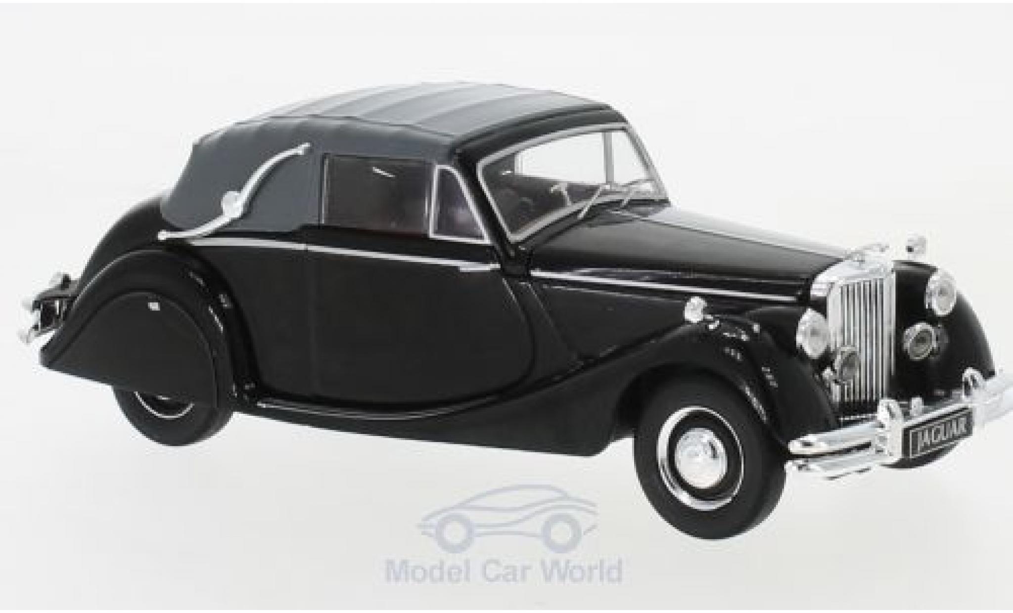 Jaguar MK 1/43 IXO V 3.5 Litre DHC Cabrio nero RHD 1950 modellino in miniatura