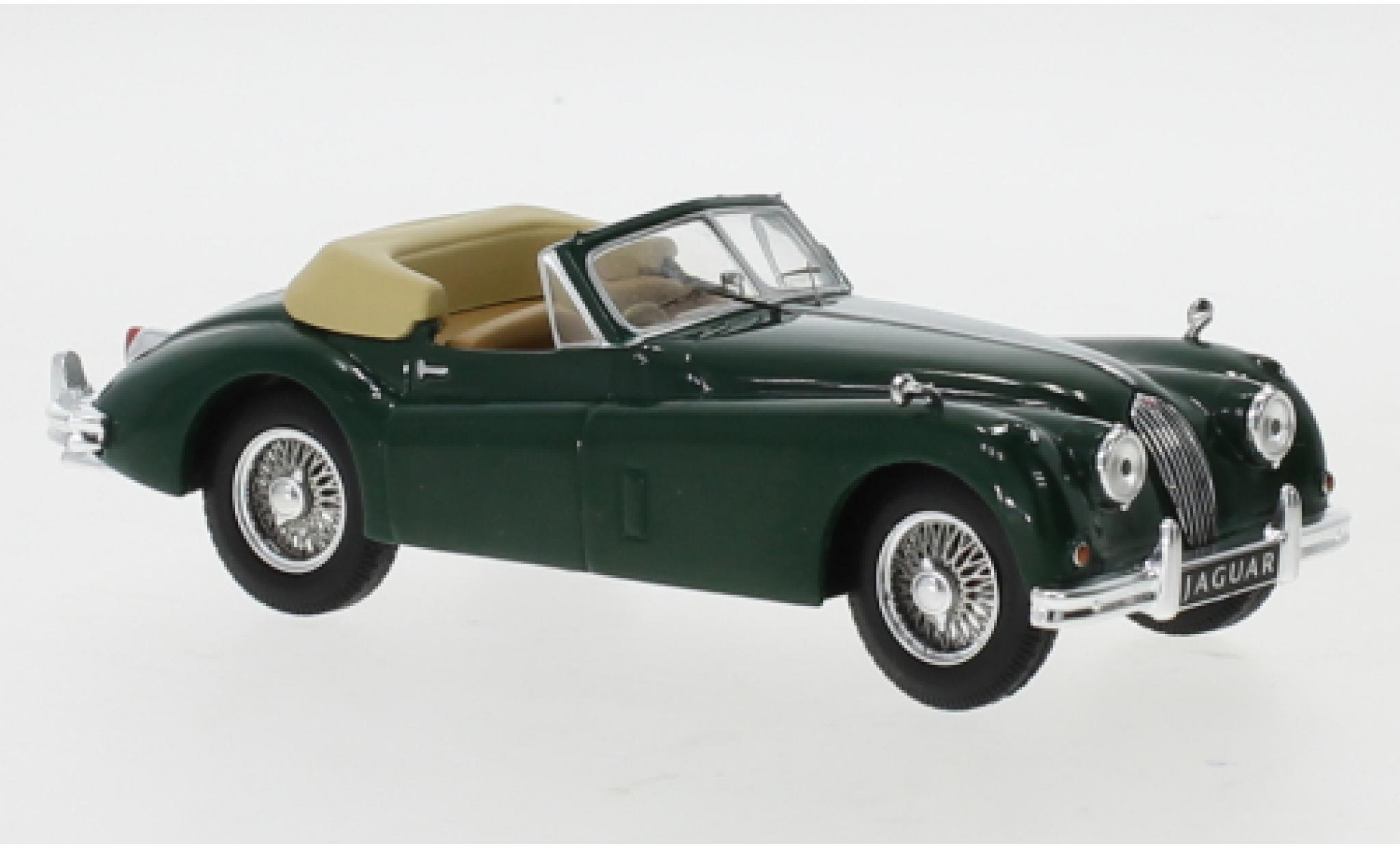Jaguar XK 1/43 IXO 140 DHC verde RHD 1956 modellino in miniatura
