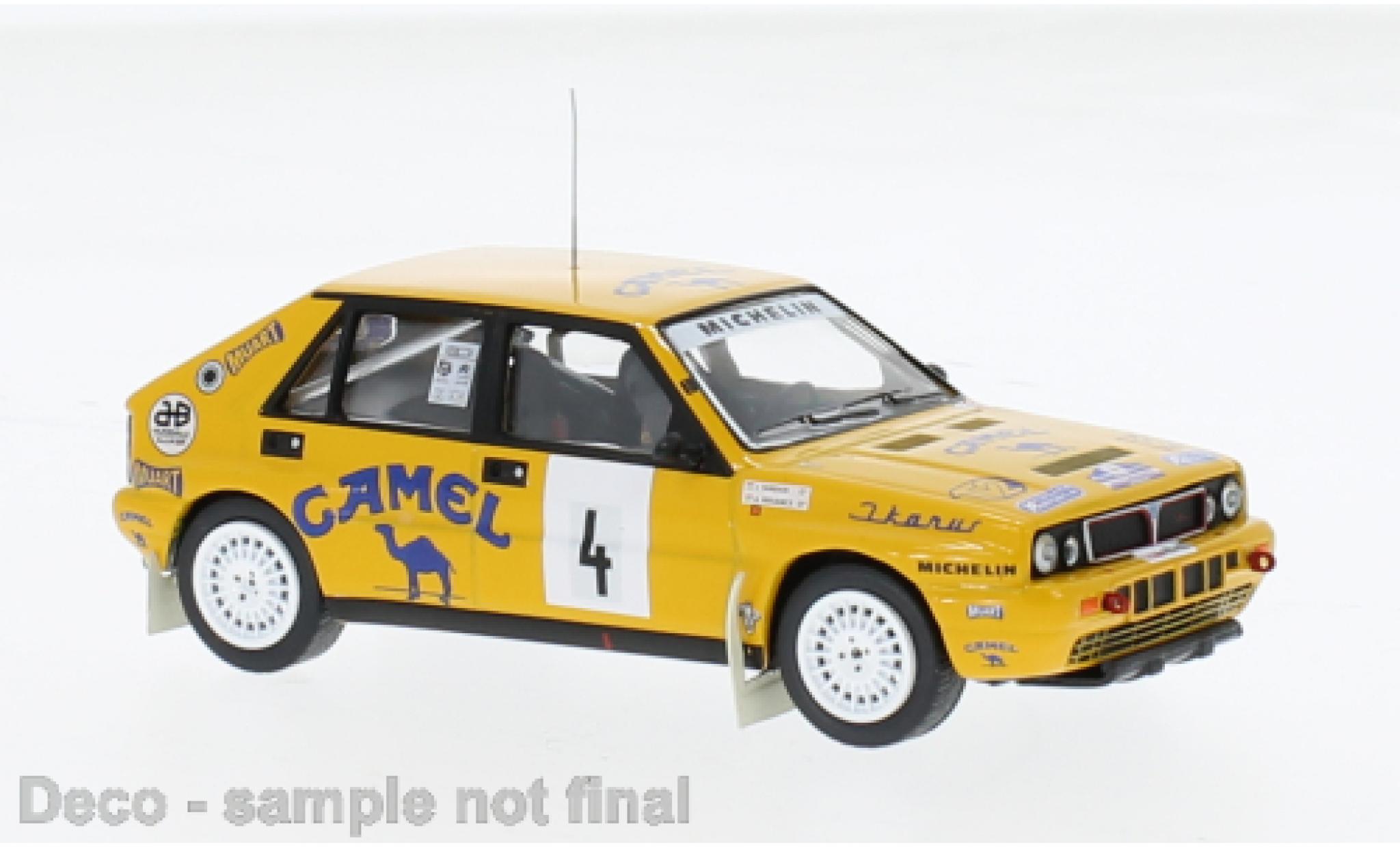 Lancia Delta 1/43 IXO Integrale 16V No.2 Camel Rally Bohemia 1990 1:43 modellino in miniatura