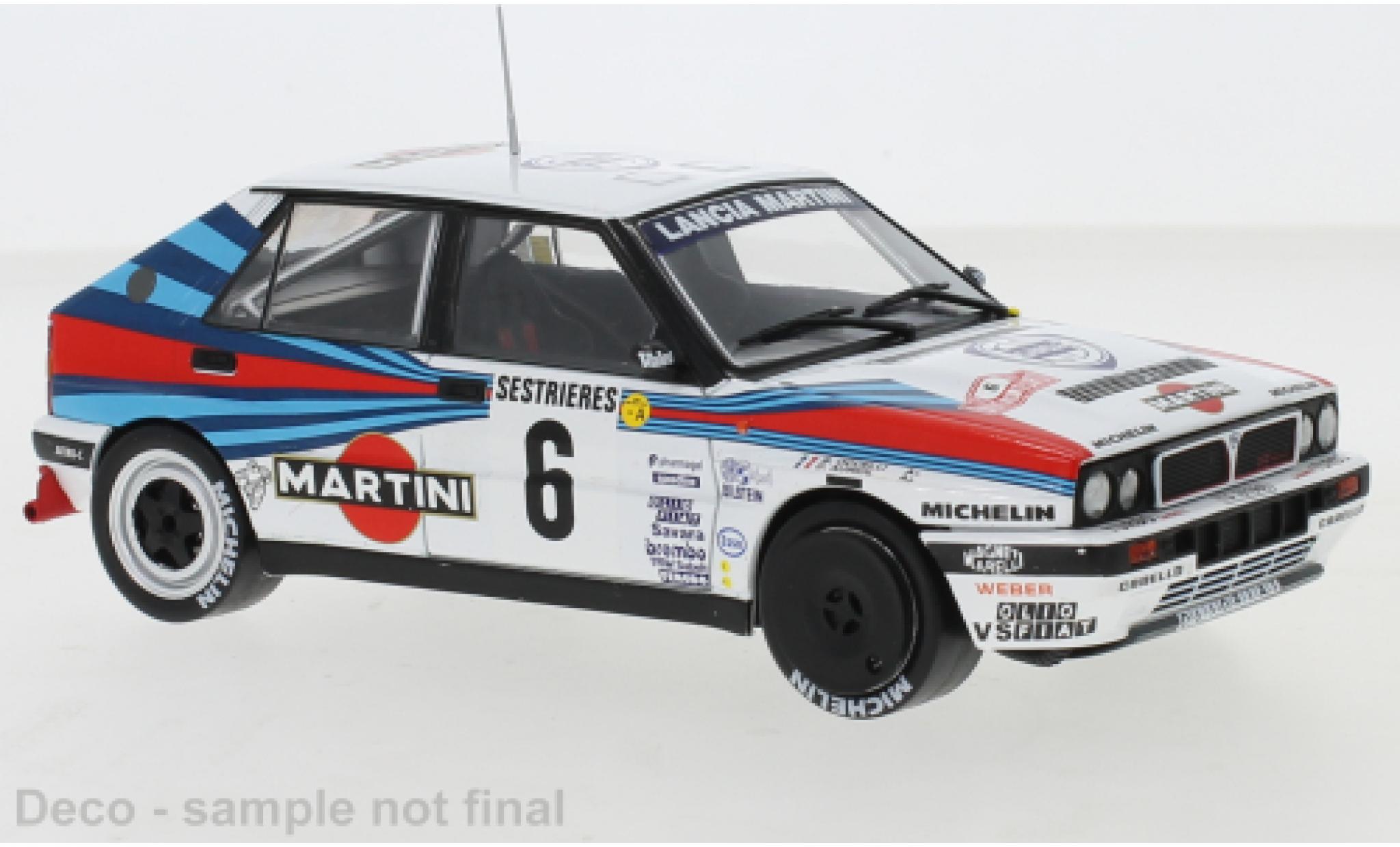 Lancia Delta 1/24 IXO Integrale 16V No.6 Martini Racing Martini Rallye Monte Carlo 1989 D.Auriol/B.Occelli modellino in miniatura