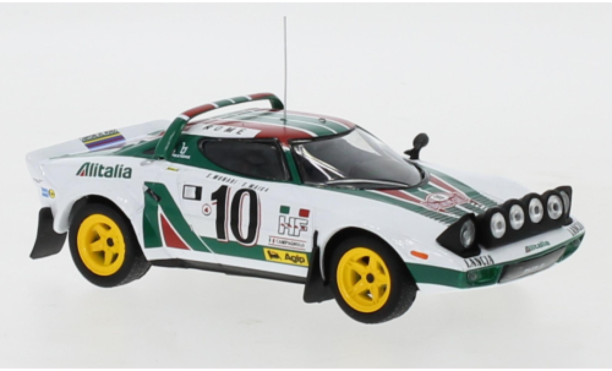 Lancia Stratos 1/43 IXO HF No.8 Alitalia Racing Team Alitalia Rallye Monte Carlo 1976 R.Pinto/A.Bernacchini modellino in miniatura
