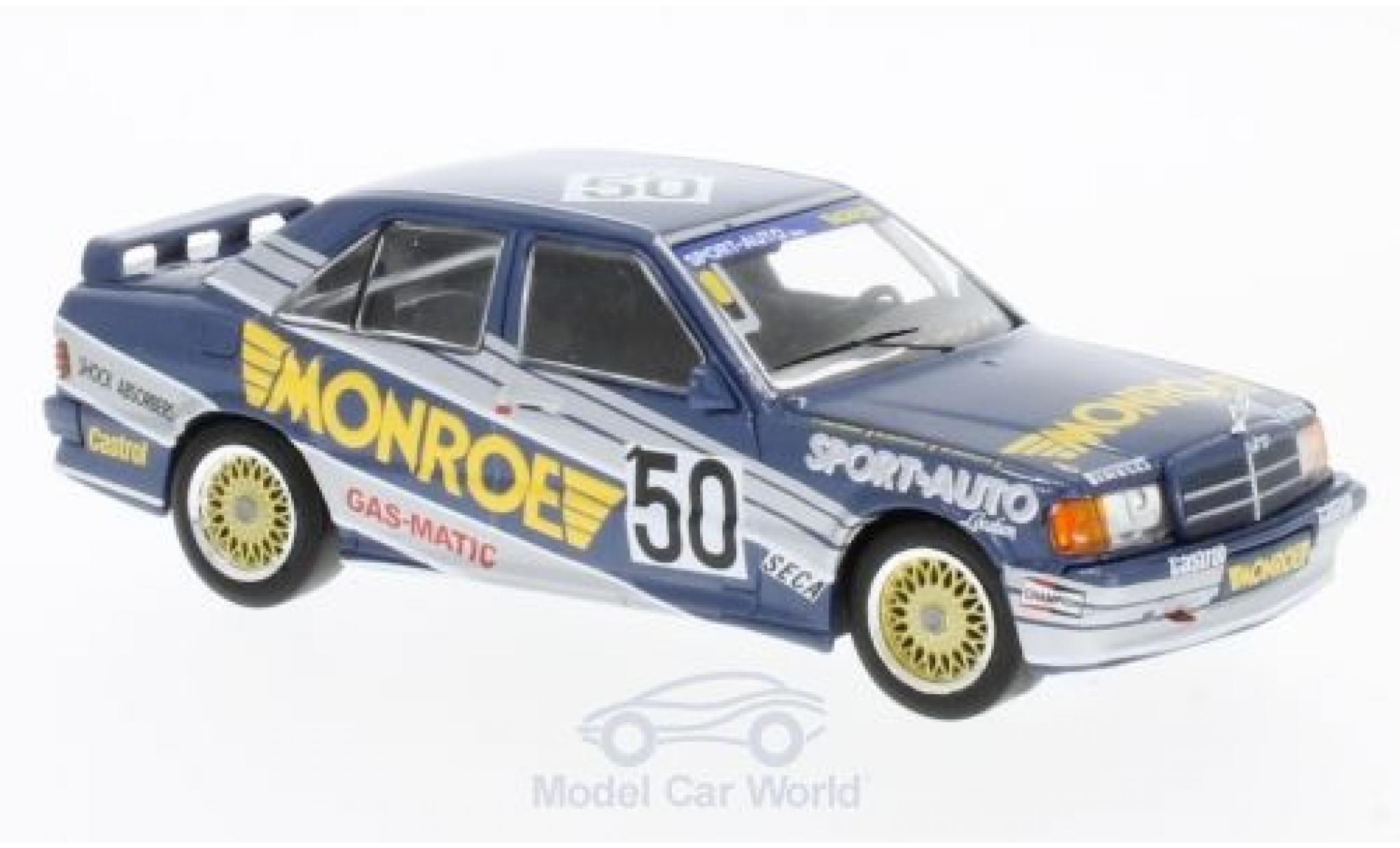 Mercedes 190 E 1/43 IXO E 2.3-16V No.50 Monroe ETCC 1986 T.van Dalen/B.De Dryver/M.de Deyne modellino in miniatura