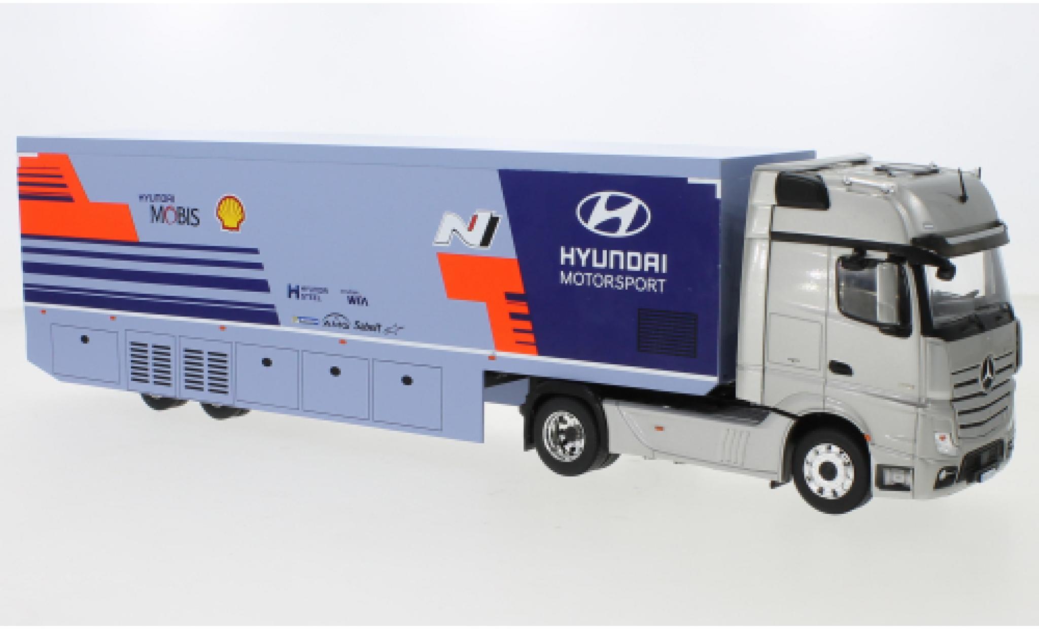 Mercedes Actros 1/43 IXO MP4 Hyundai Motorsport 2019 WRC Transport modellino in miniatura