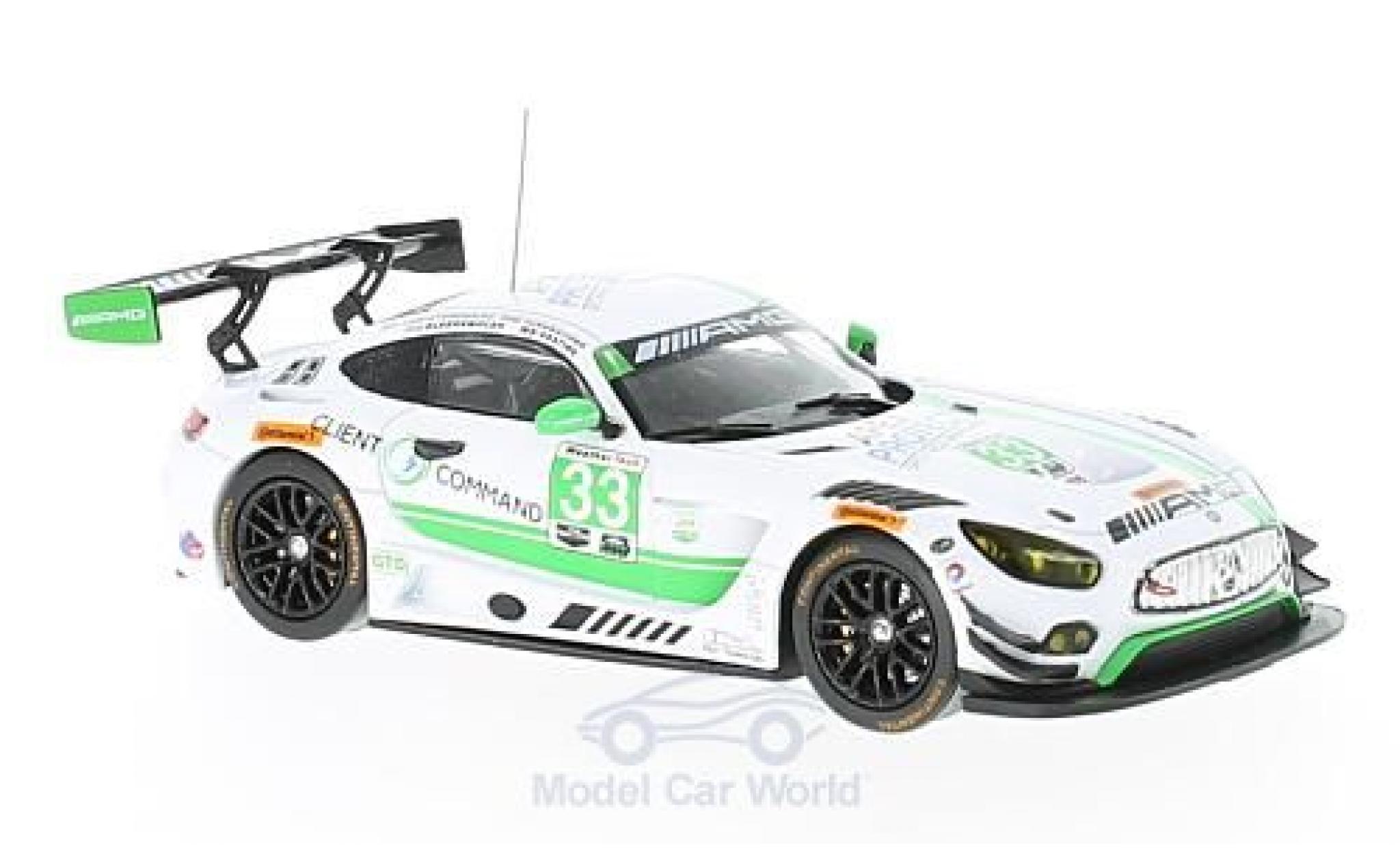 Mercedes AMG GT 1/43 IXO 3 No.33 Riley Motorsports 24h Daytona 2017 J.Bleekemolen/A.Christodoulou/M.Farnbacher/B.Keating modellino in miniatura