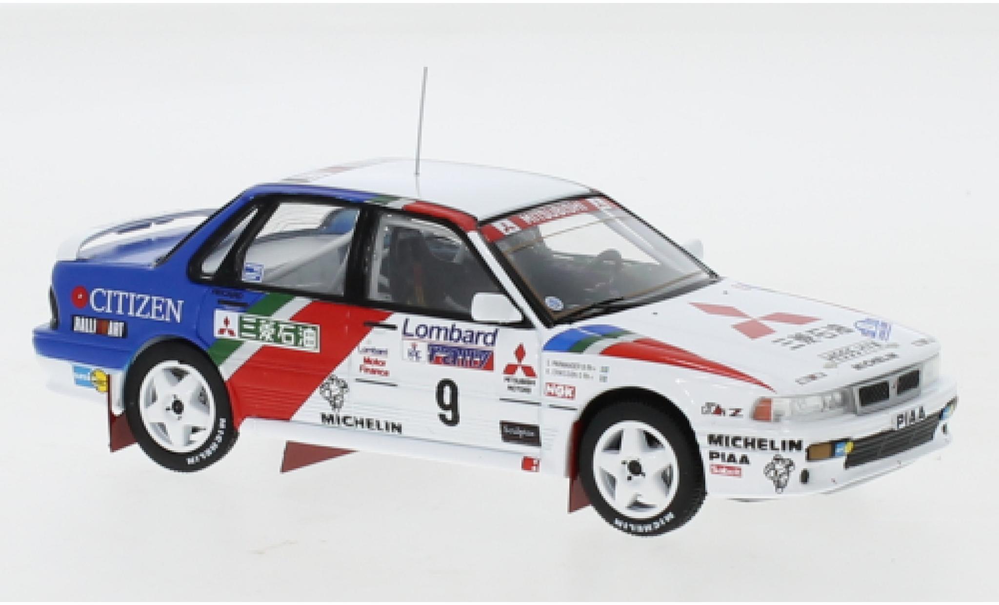 Mitsubishi Galant 1/43 IXO VR-4 No.9 Ralliart Europe RAC Rally 1990 K.Eriksson/S.Parmander modellino in miniatura