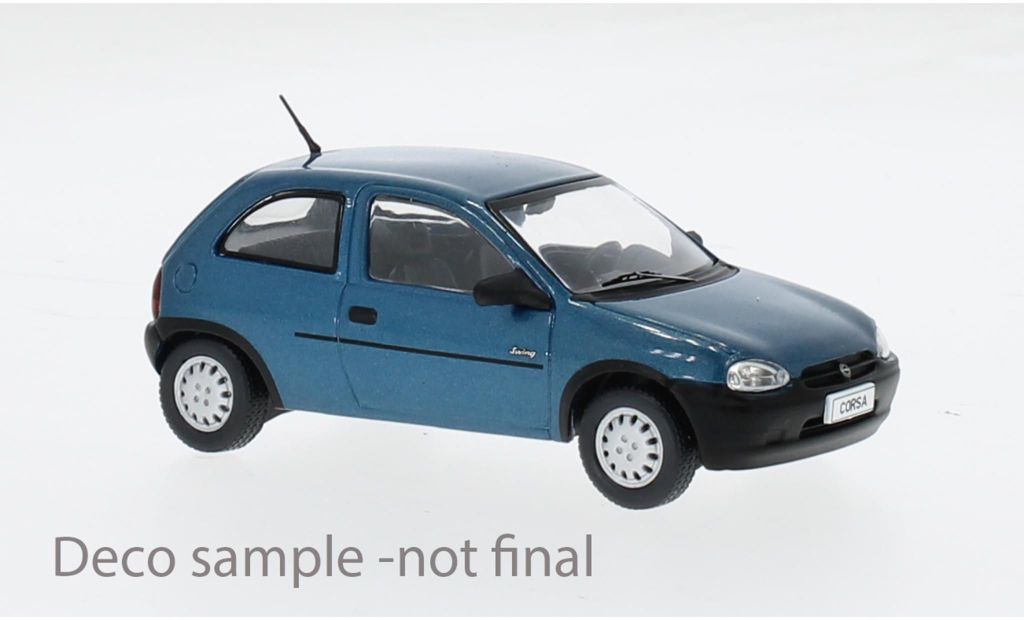 Opel Corsa 1/43 IXO B Swing metallise grün 1995 1:43 modellino in miniatura