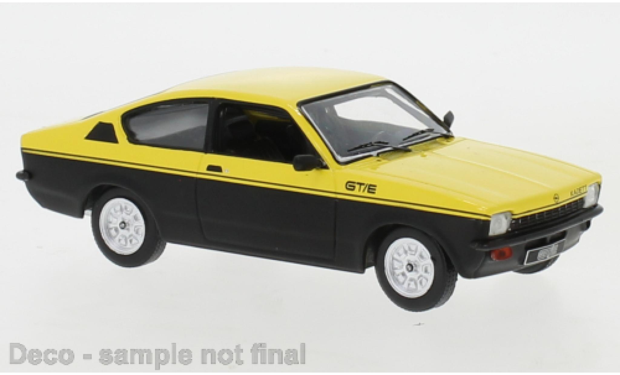 Opel Kadett 1/43 IXO C Coupe GT/E giallo/nero 1976 modellino in miniatura