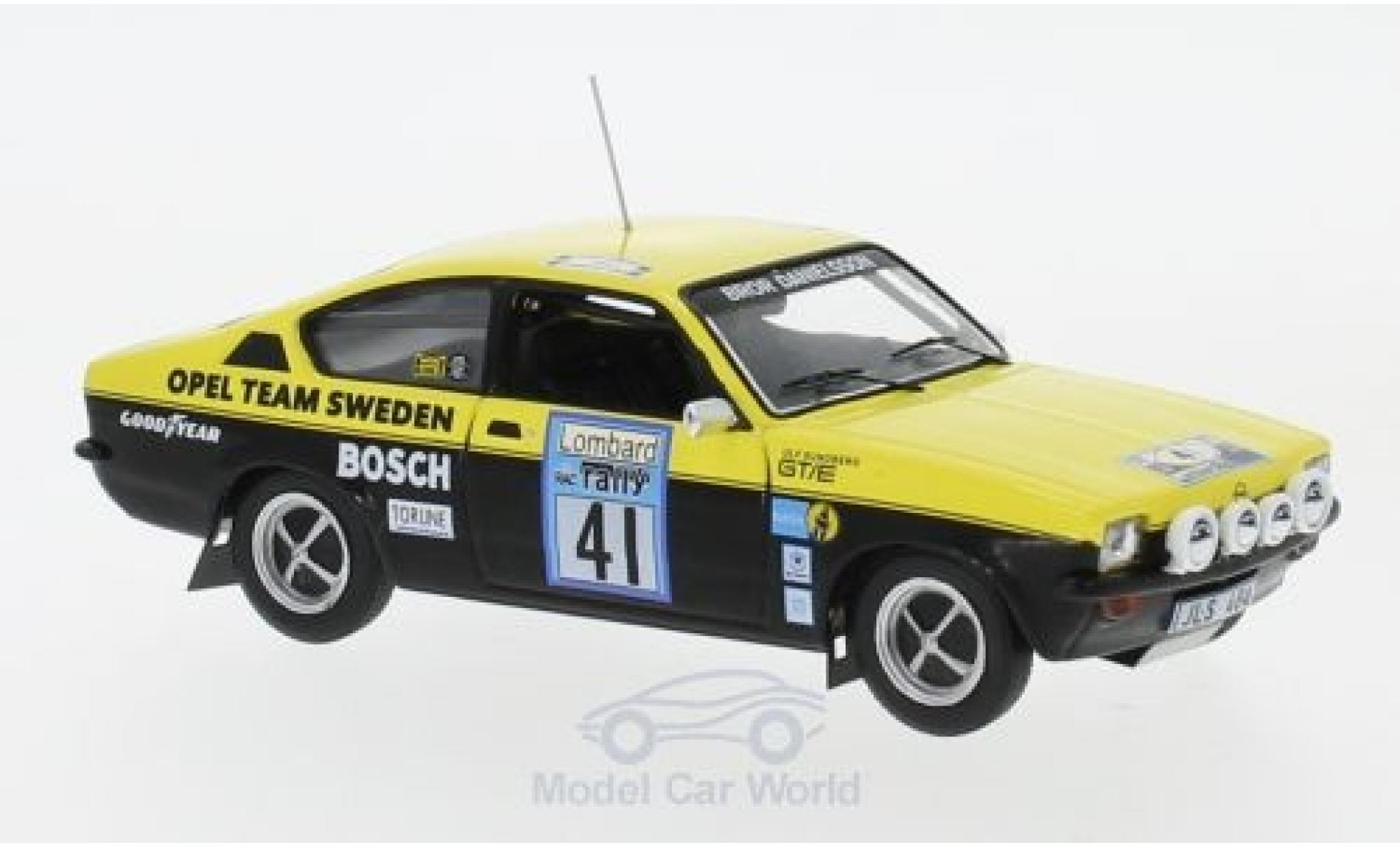 Opel Kadett GT 1/43 IXO C GT/E No.41 Team Sweden Rallye WM RAC Rallye 1976 B.Danielsson/U.Sundberg modellino in miniatura