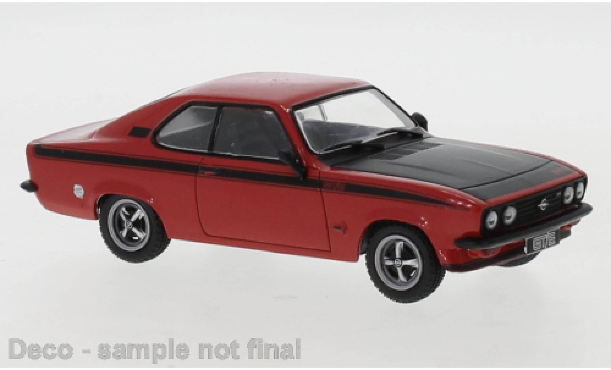Opel Manta 1/43 IXO A Turbo rosso/matt-nero 1973 modellino in miniatura
