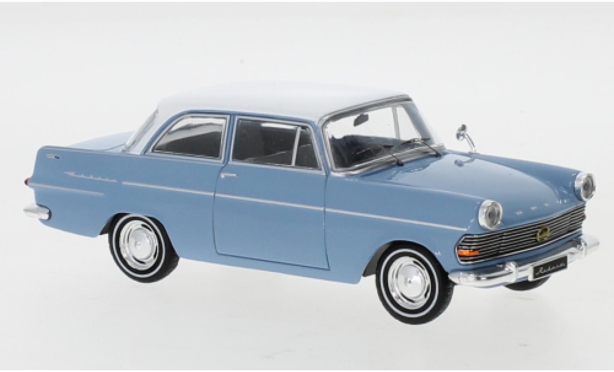 Opel Rekord 1/43 IXO P2 blu/bianco 1961 modellino in miniatura