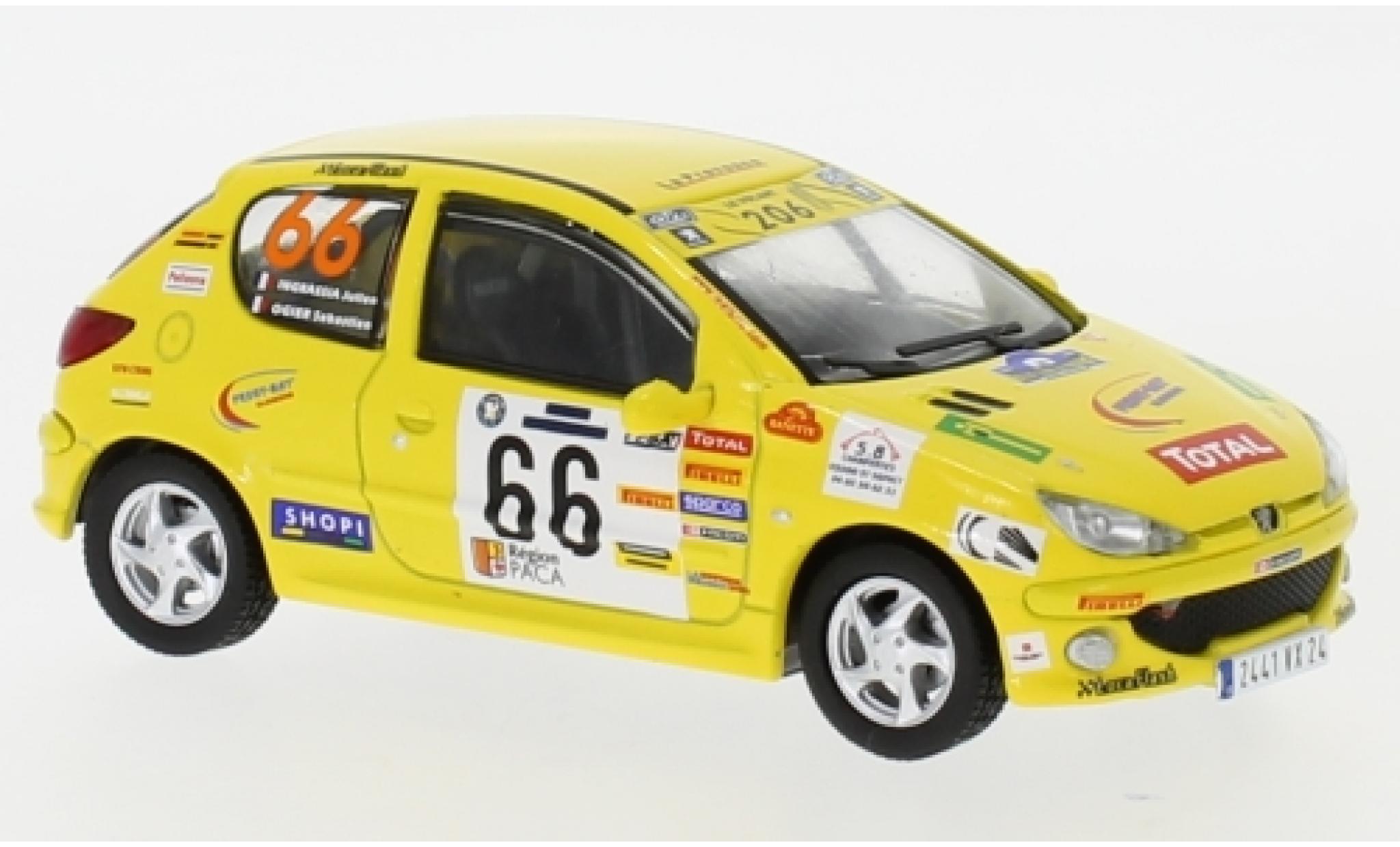 Peugeot 206 1/43 IXO XS No.66 Terre de Provence 2006 S.Ogier/J.Ingrassia modellino in miniatura