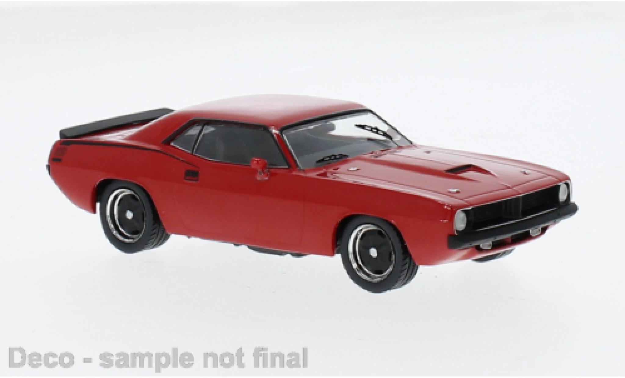 Plymouth Barracuda 1/43 IXO rot 1970 1:43 modellino in miniatura