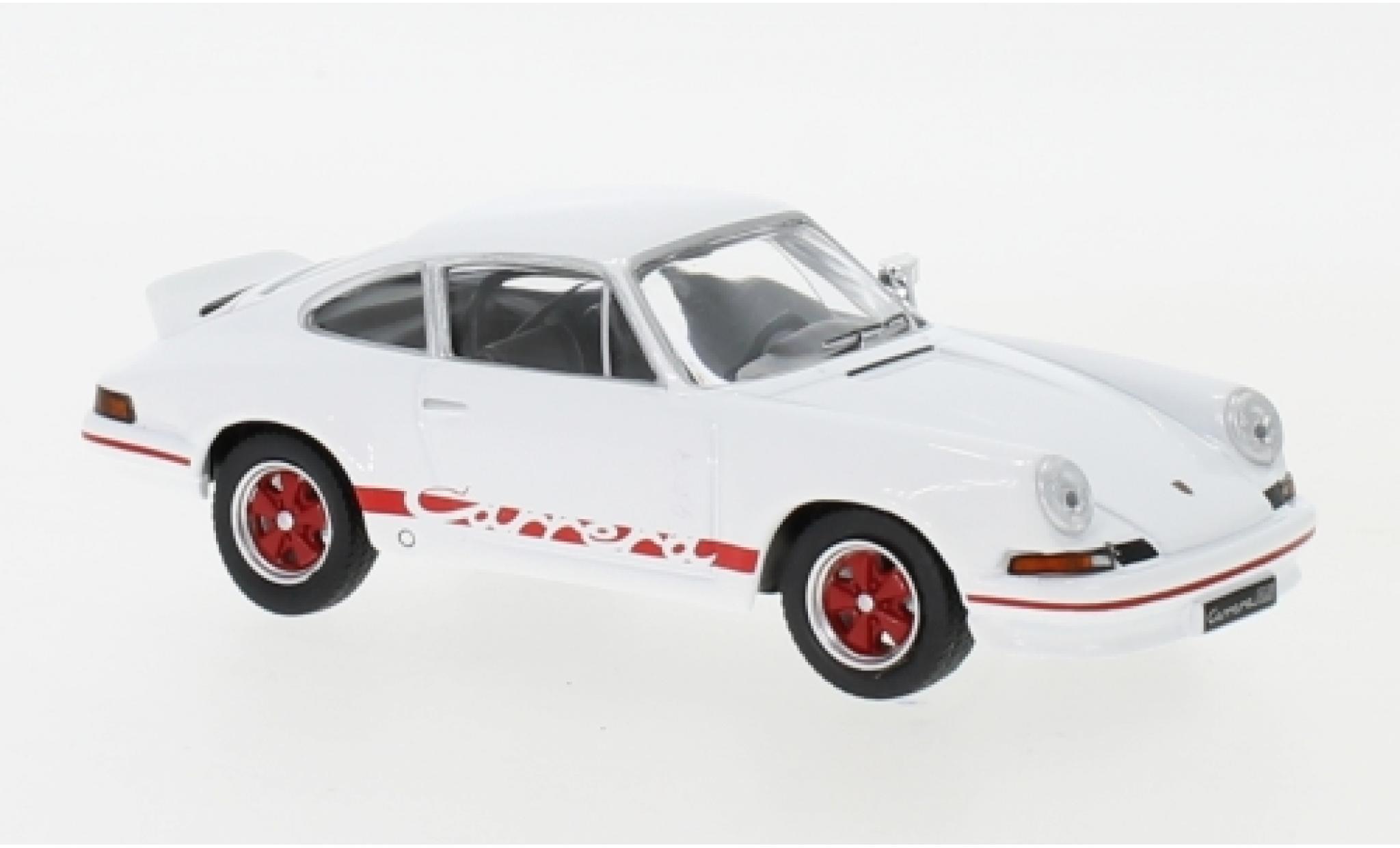 Porsche 911 RS 1/43 IXO Carrera RS 2.7 bianco/rosso 1973 modellino in miniatura