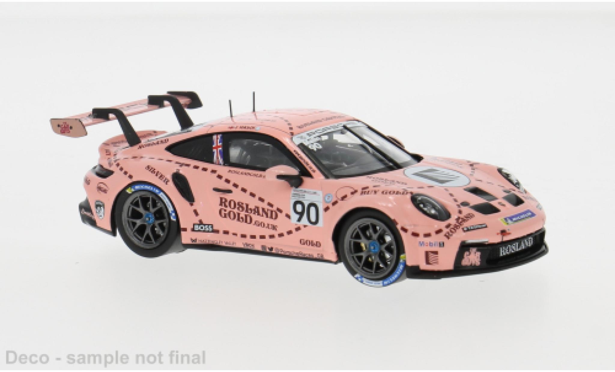 Porsche 992 GT3 IXO 911 Cup  Cup Brands Hatch 2023 #90 1:43 modellino in miniatura