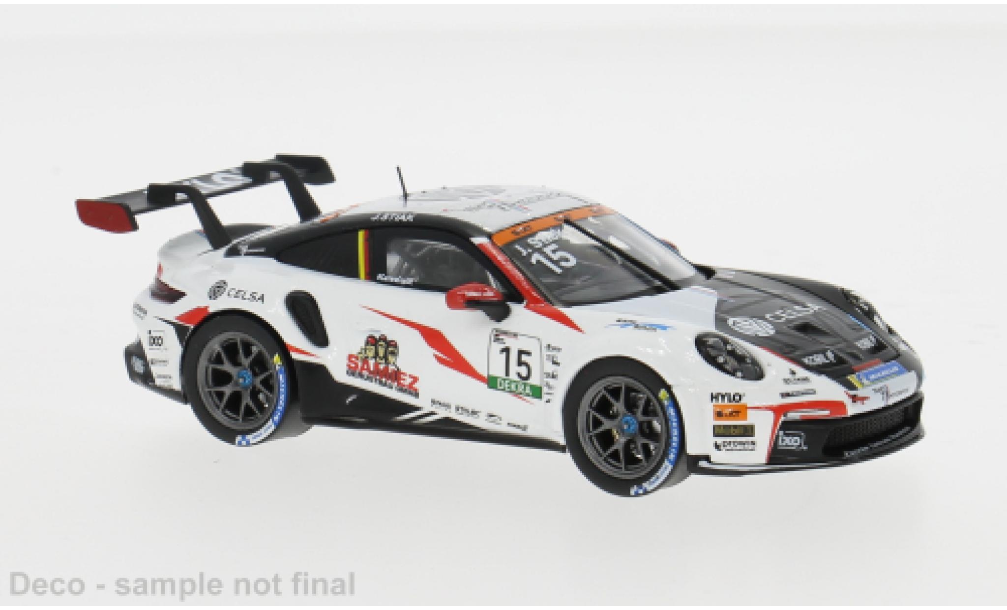 Porsche 992 GT3 IXO 911 Cup  Cup Oschersleben 2024 #15 1:43 modellino in miniatura