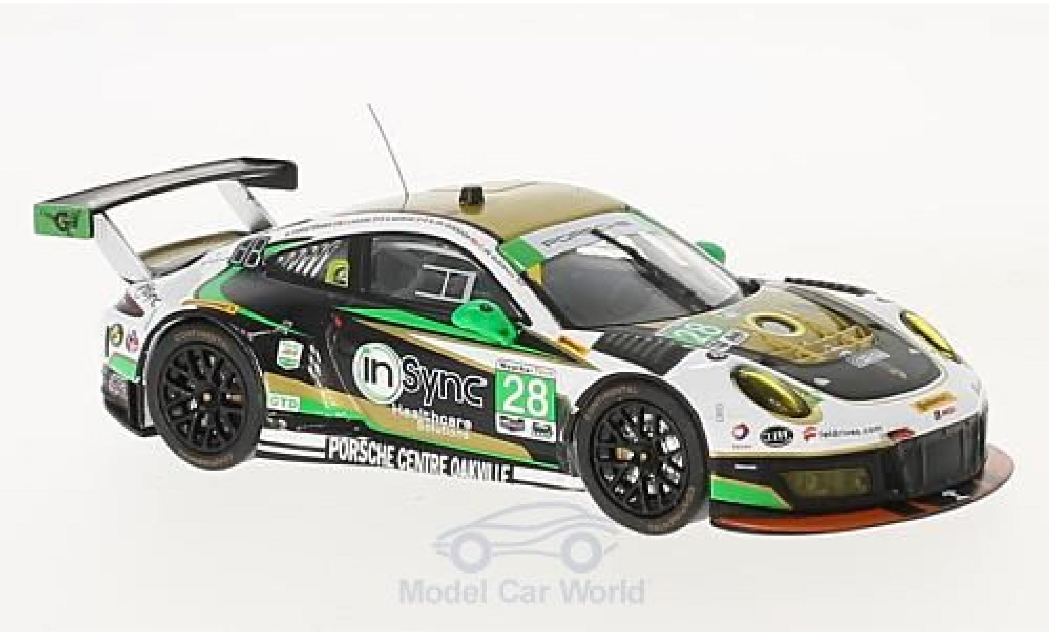 Porsche 991 GT3 R 1/43 IXO 911 GT3 R No.28 24h Daytona 2017 C.de Quesada/D.Morad/J.Lazare/M.de Quesada modellino in miniatura