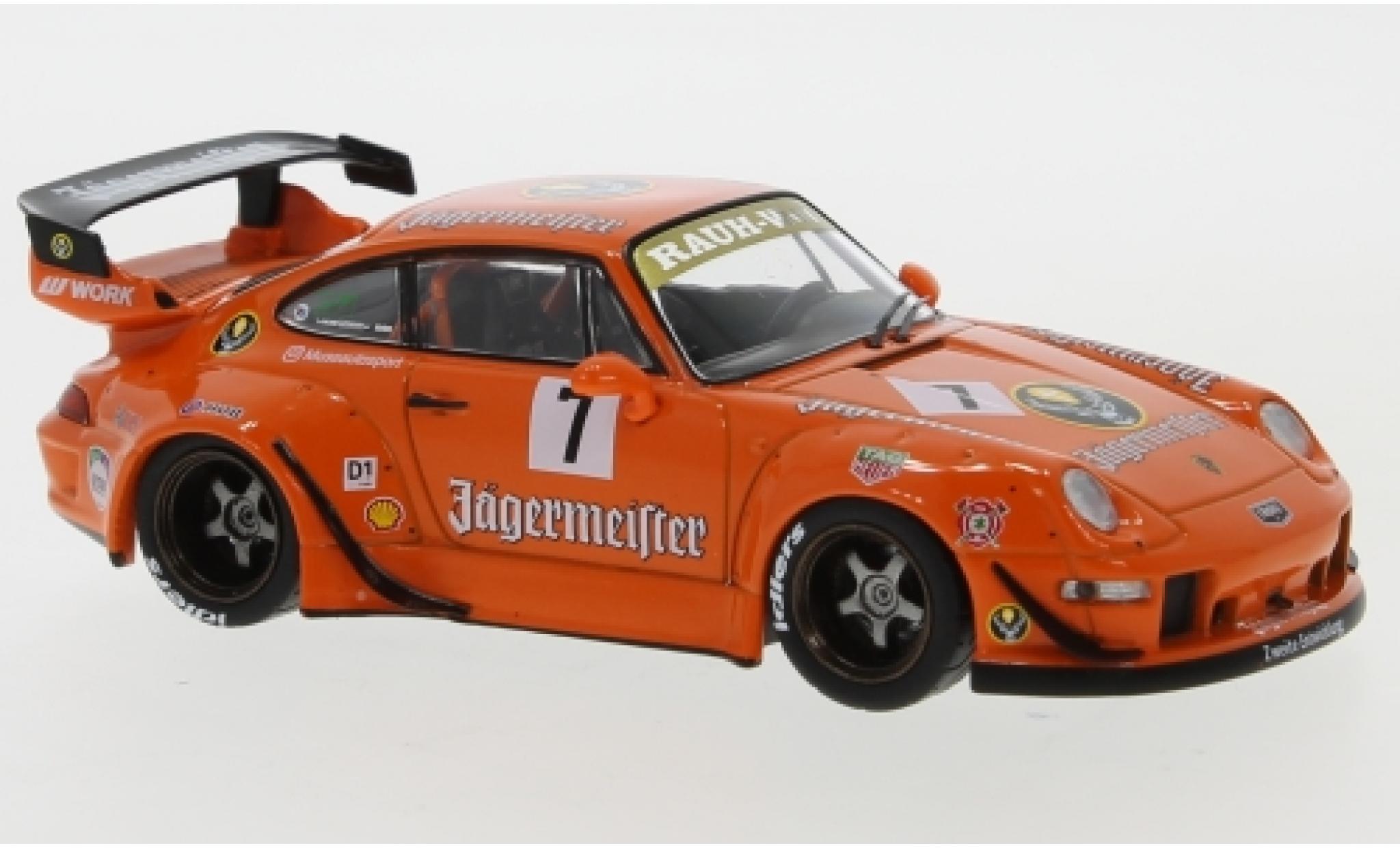 Porsche 993 RWB 1/43 IXO 911 RWB () Jägermeister No.7 RAUH-Welt modellino in miniatura