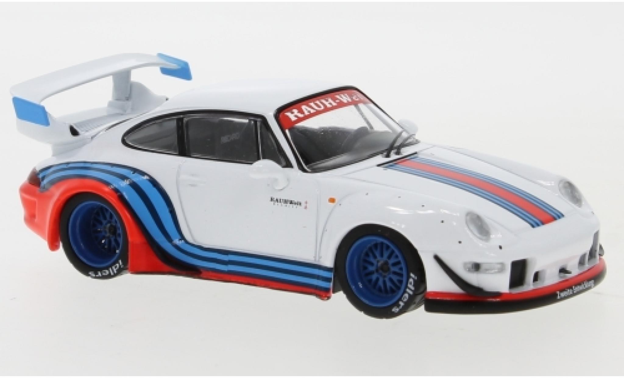 Porsche 993 RWB 1/43 IXO 911 RWB () bianco/Dekor RAUH-Welt modellino in miniatura