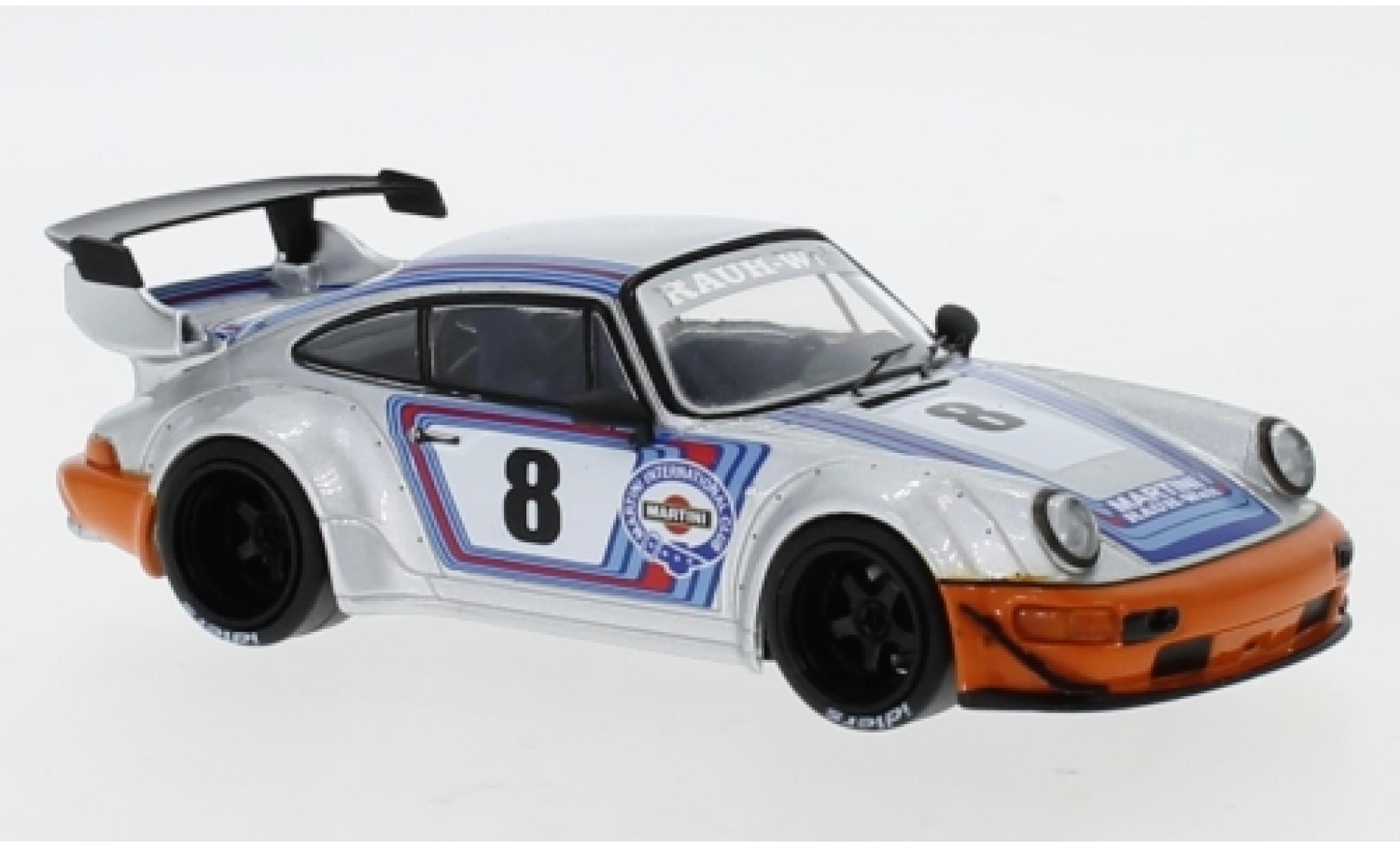Porsche 964 RWB 1/43 IXO RWB grigio RAUH-Welt modellino in miniatura