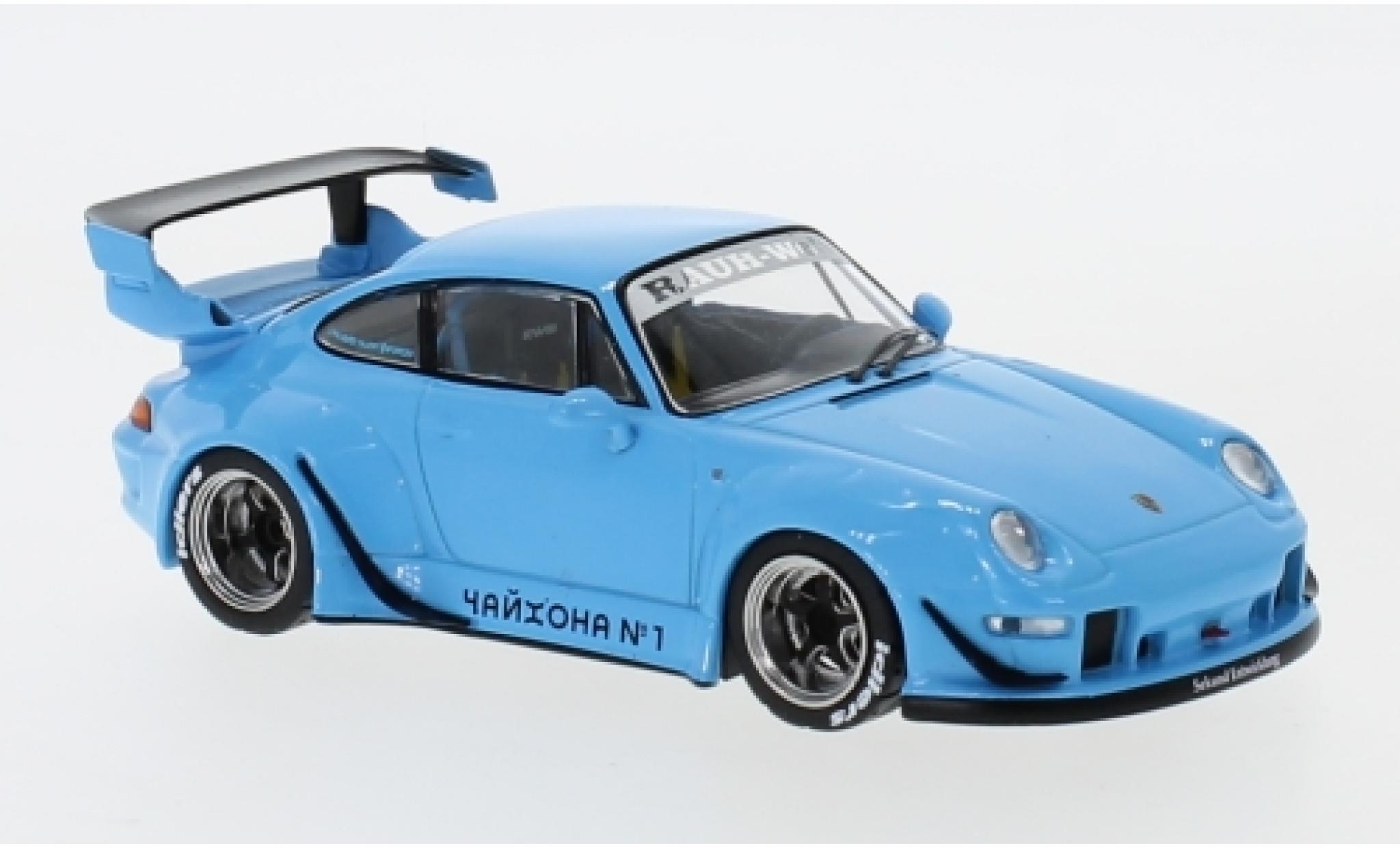 Porsche 993 RWB 1/43 IXO RWB blu modellino in miniatura
