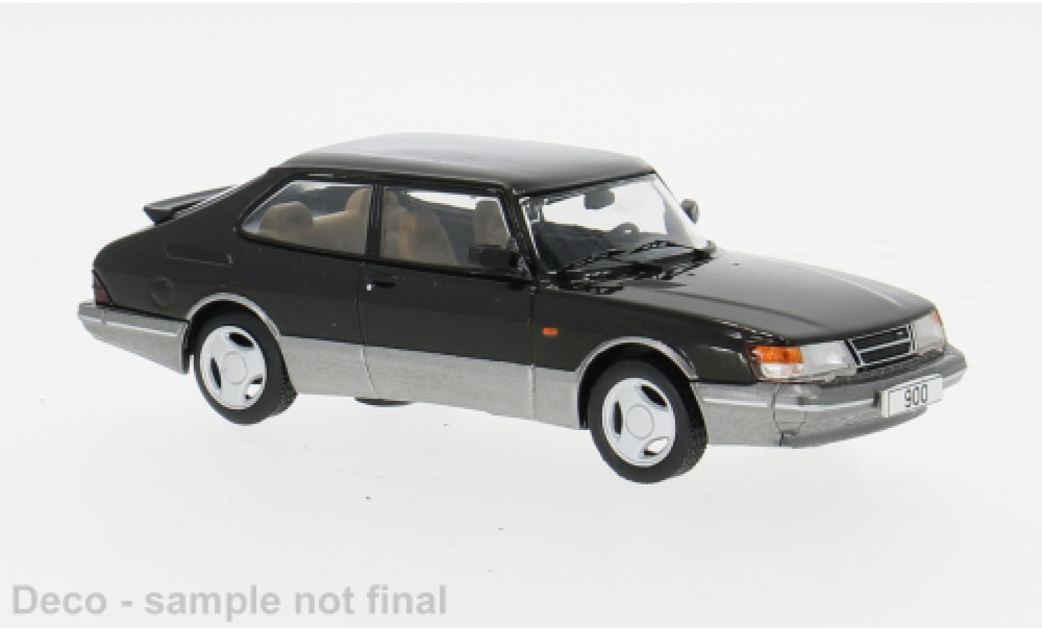 Saab 900 1/43 IXO Turbo schwarz 1988 1:43 modellino in miniatura