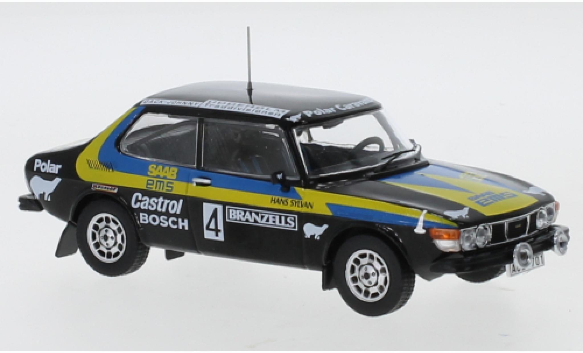Saab 99 1/43 IXO EMS No.4 Rallye WM Rally Schweden 1977 S.Blomqvist/H.Sylvan modellino in miniatura