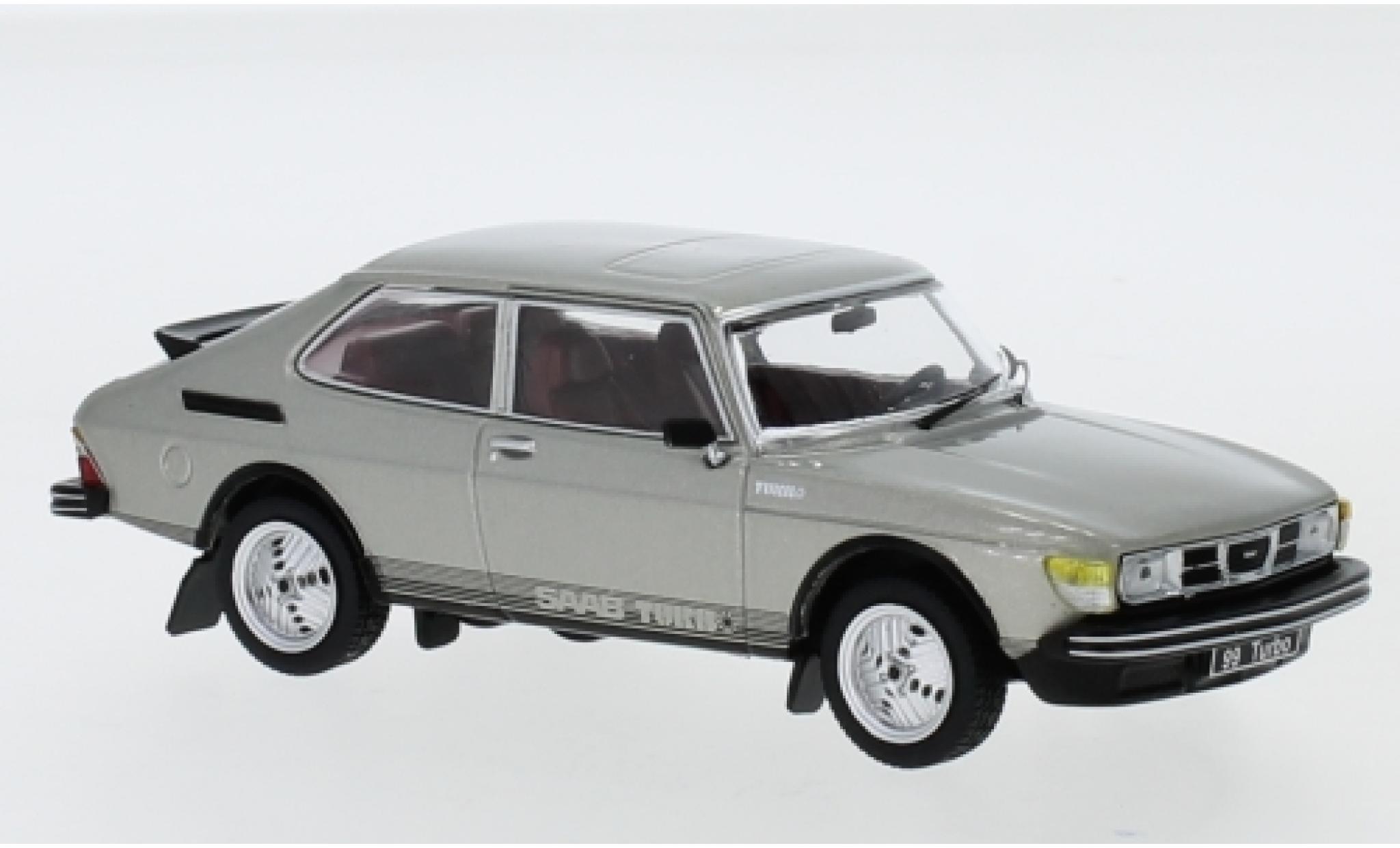 Saab 99 1/43 IXO Turbo Combi Coupe metallico grigio 1977 modellino in miniatura