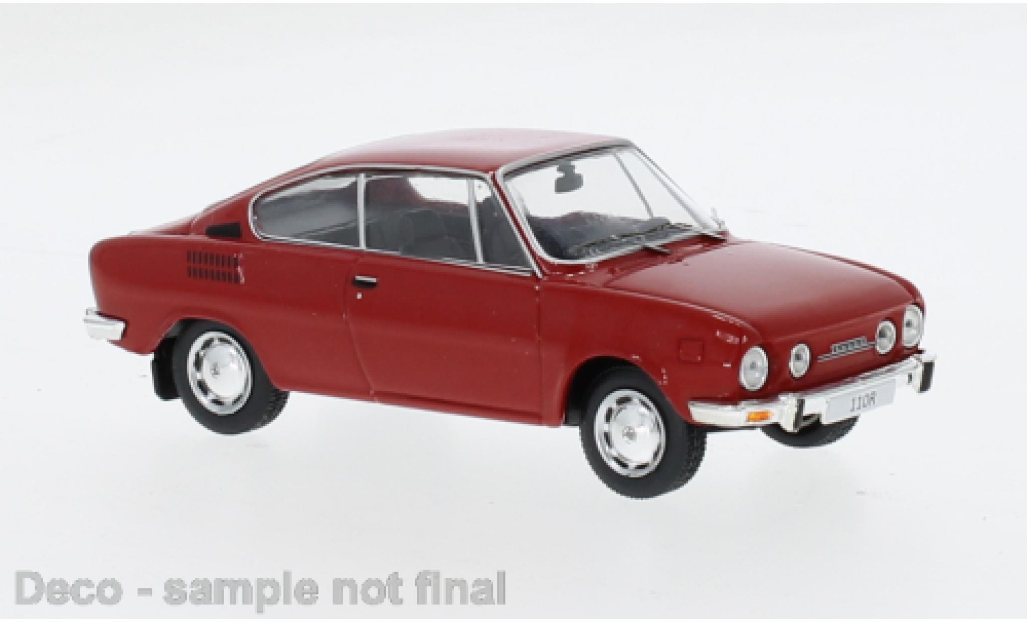 Skoda 110 1/43 IXO R rot 1978 1:43 modellino in miniatura