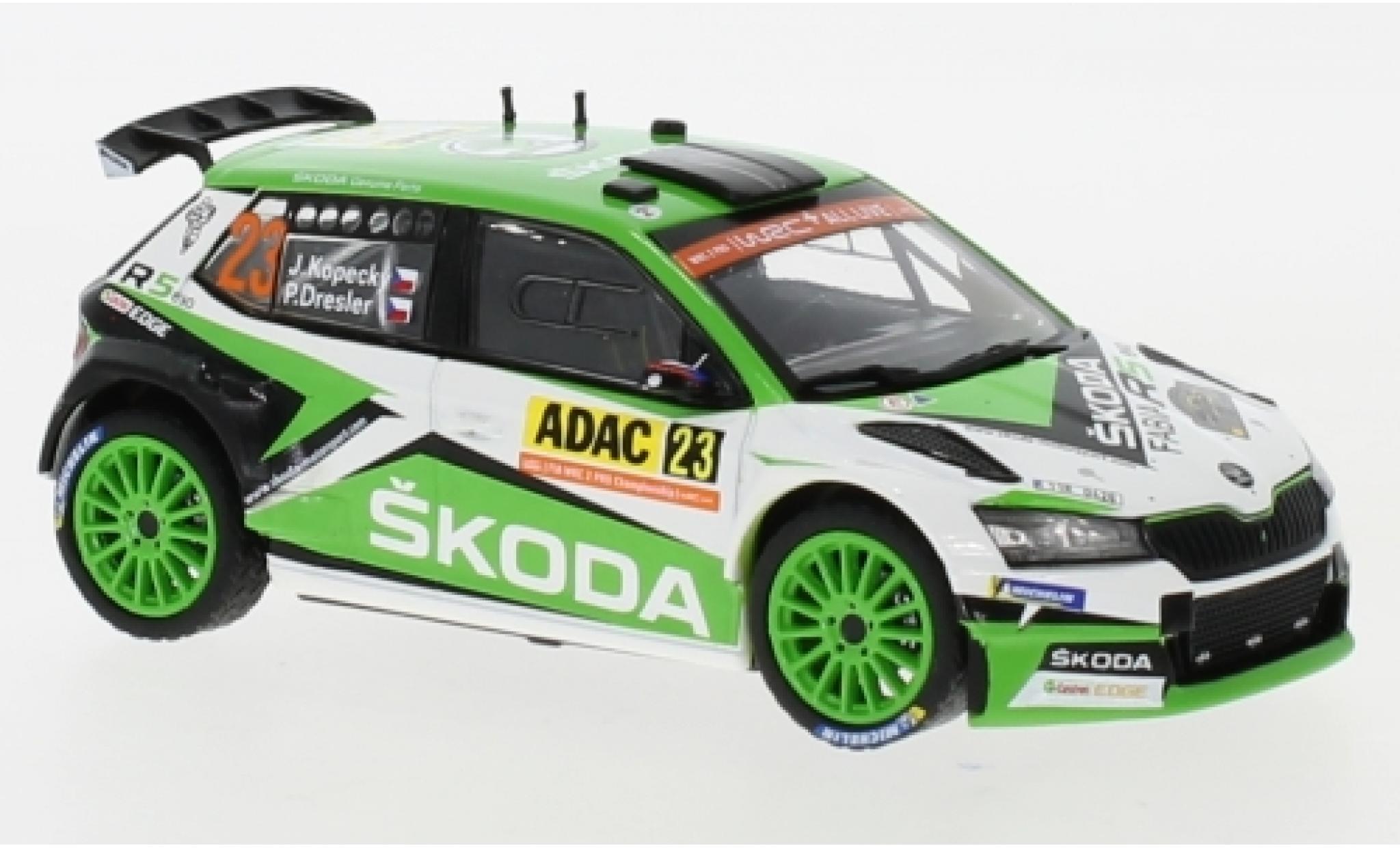 Skoda Fabia 1/43 IXO R5 EVO No.23 WRC2 Rallye Deutschland 2019 J.Kopecky/P.Dresler modellino in miniatura