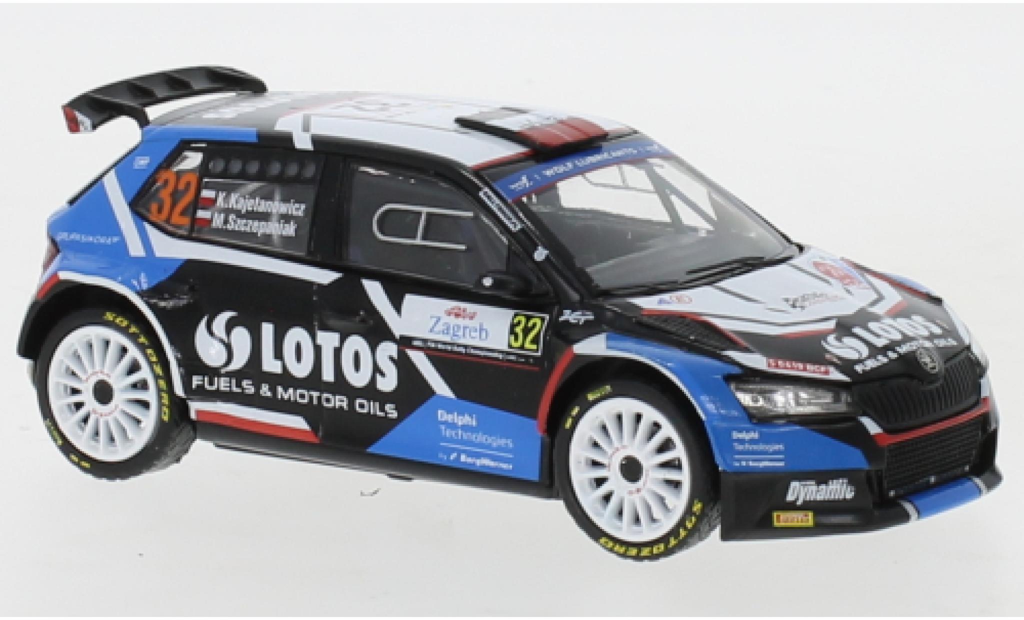 Skoda Fabia 1/43 IXO Rally 2 EVO No.32 Rally Croatia 2021 K.Kajetanowicz/M.Szczepaniak modellino in miniatura