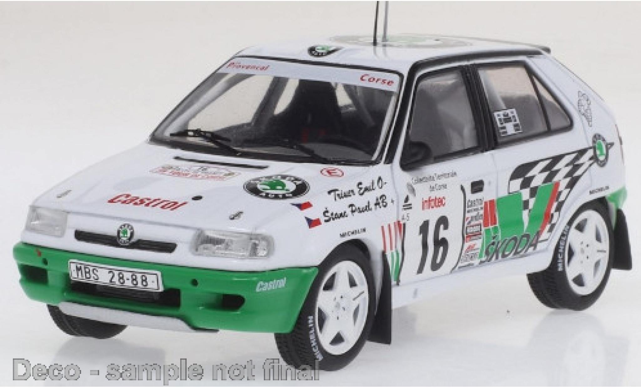 Skoda Felicia 1/43 IXO Kit Car No.16 Rallye Tour de Corse 1995 E.Triner/P.Stanc modellino in miniatura