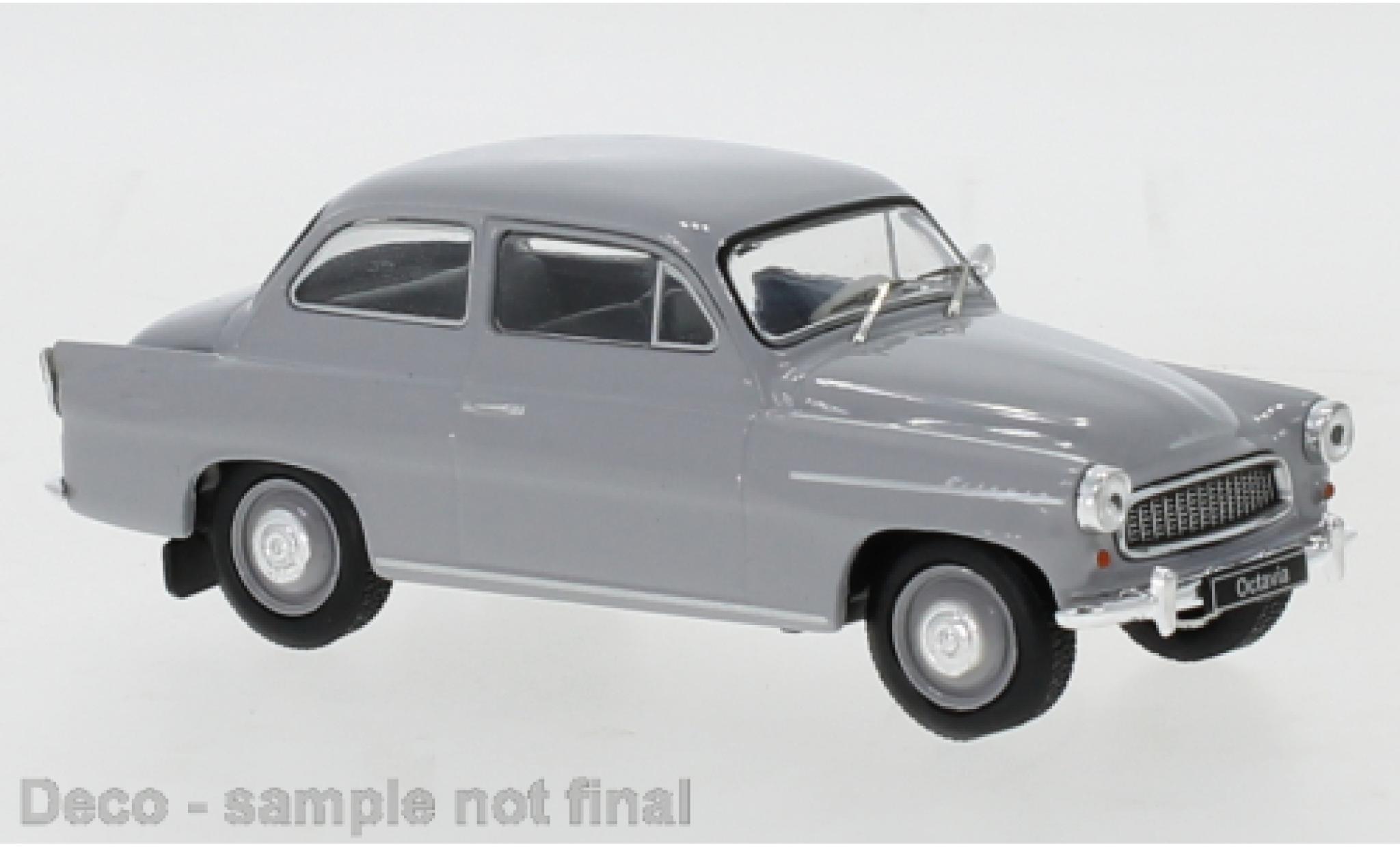 Skoda Octavia 1/43 IXO grigio 1963 modellino in miniatura
