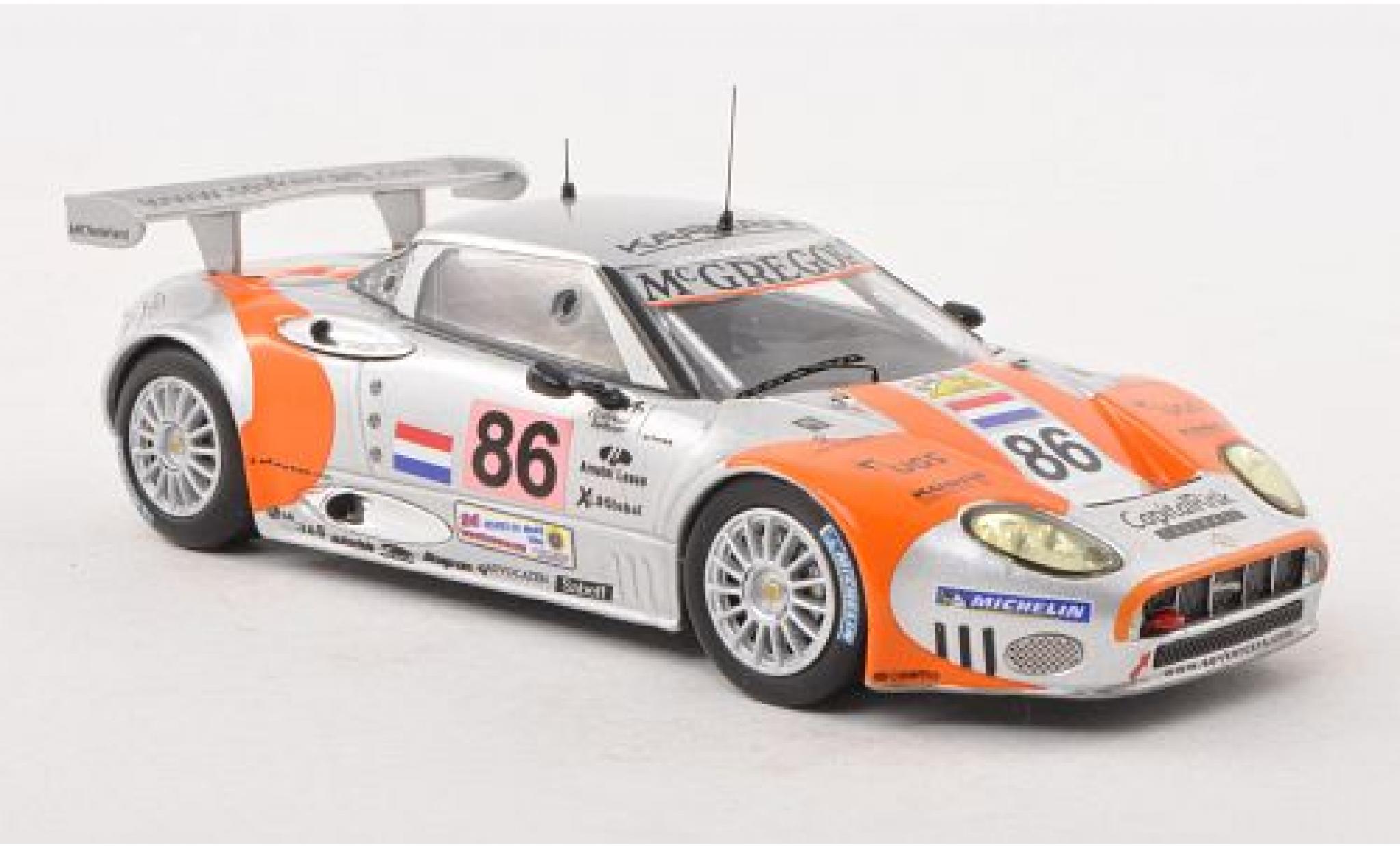 Aston Martin V8 Vantage GT2 1/43 IXO Spyker C8 Spyder GT2-R No.86 24h Le Mans 2006 J.Bleekemolen/M.Hezemans/J.Kane modellino in miniatura