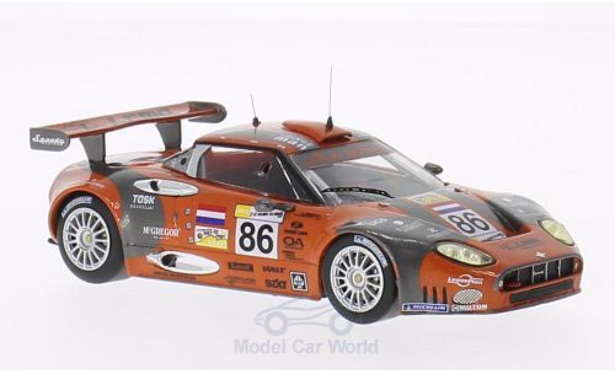 Aston Martin V8 Vantage GT2 1/43 IXO Spyker C8 Spyder GT2R No.86 24h Le Mans 2007 /M.Hezemans/J.Kane modellino in miniatura