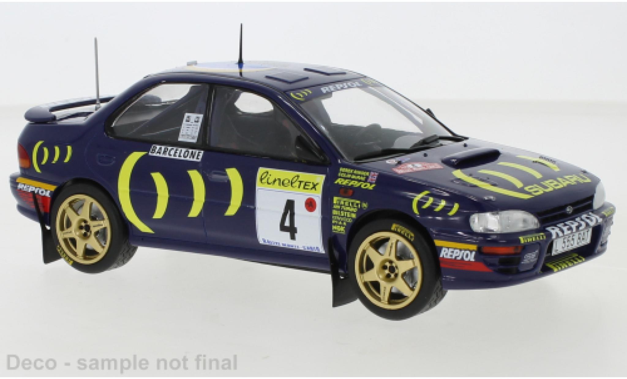 Subaru Impreza 1/24 IXO 555 No.4 Rally Team Rallye Monte-Carlo 1995 C.McRae/D.Ringer modellino in miniatura