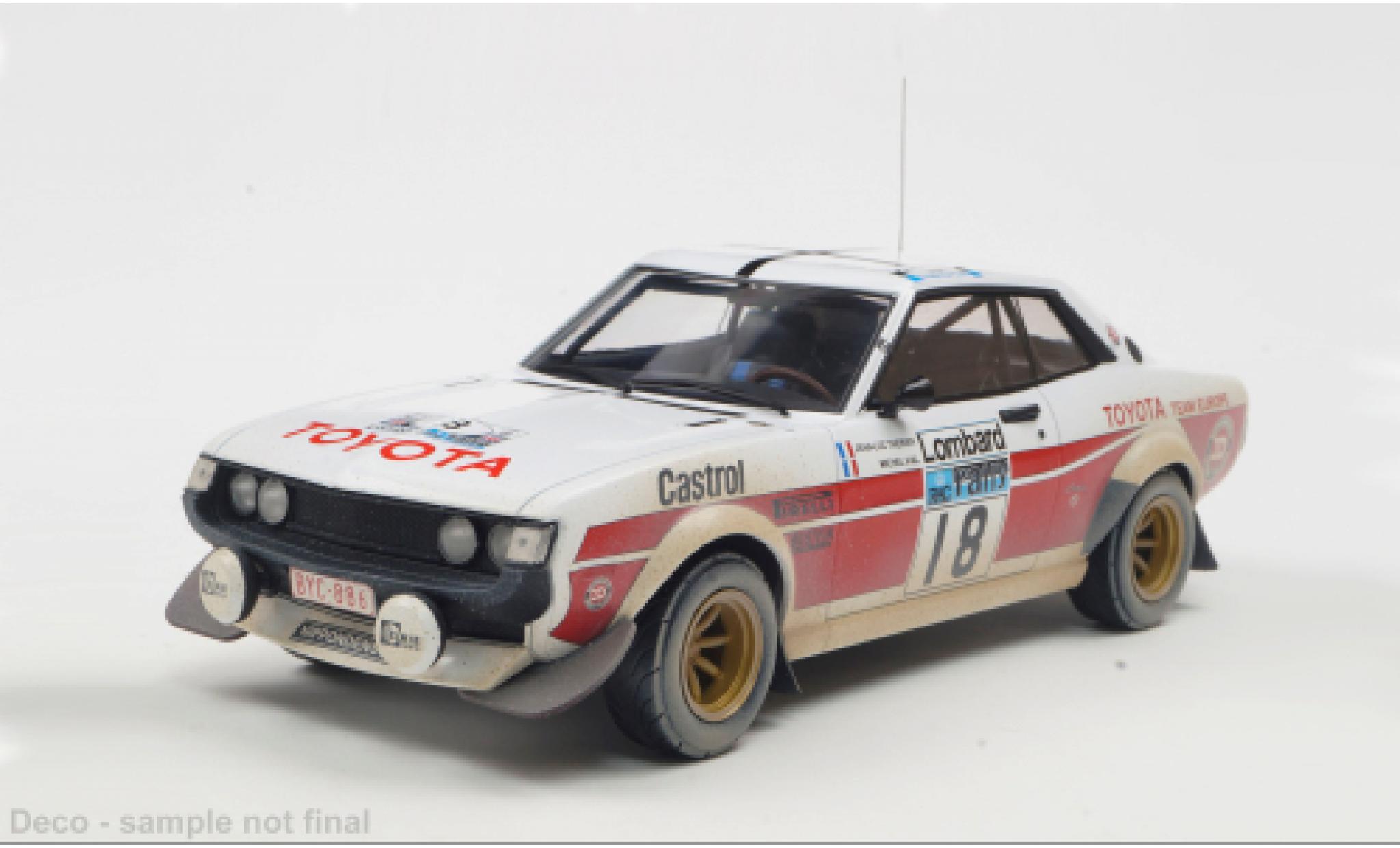 Toyota Celica 1/18 IXO 2000 GT (RA21) No.18 RAC Rally 1977 1:18 modellino in miniatura