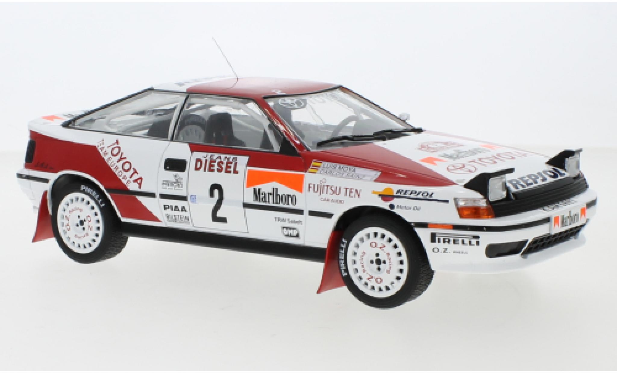 Toyota Celica 1/18 IXO GT-Four ST165 No.2 Team Europe Rallye WM Rallye San Remo 1990 C.Sainz/L.Moya modellino in miniatura