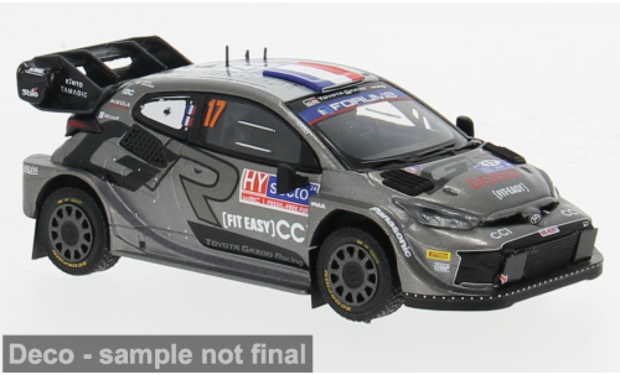 Toyota Yaris 1/43 IXO GR Rally1 Hybrid Rally WM Rally Finland 2024 #17 1:43 modellino in miniatura