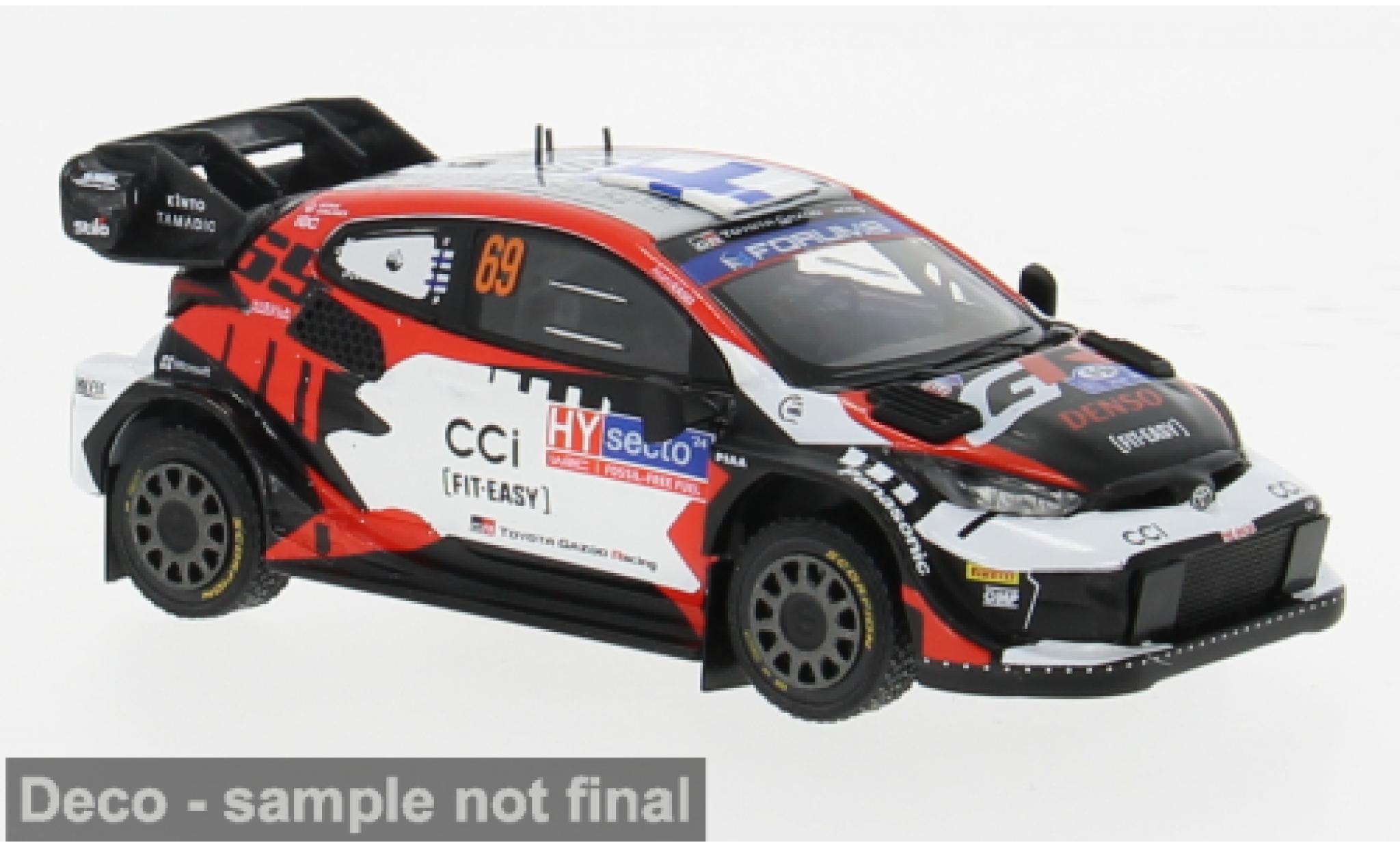 Toyota Yaris 1/43 IXO GR Rally1 Hybrid Rally WM Rally Finland 2024 #69 1:43 modellino in miniatura