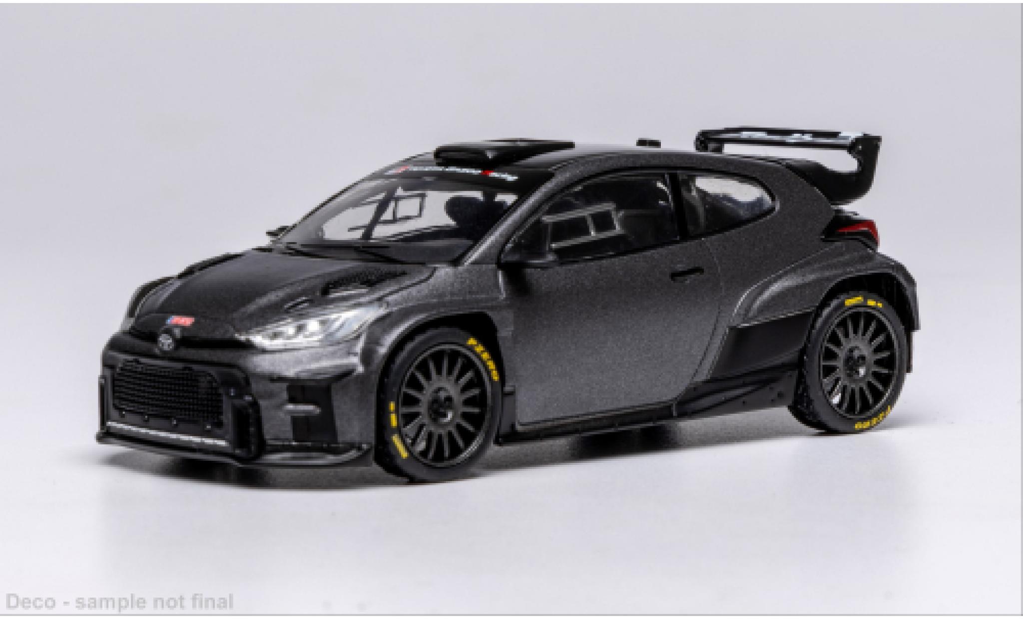 Toyota Yaris 1/43 IXO GR Rally2 grau 2024 1:43 modellino in miniatura