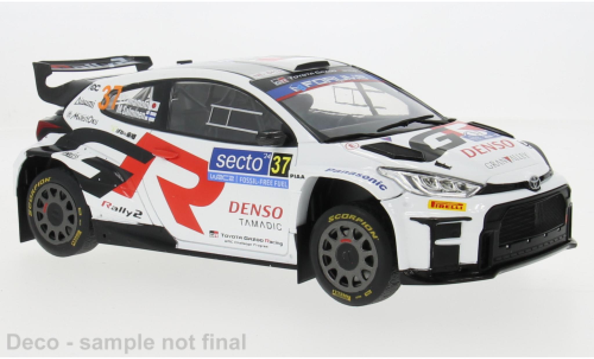 Toyota Yaris 1/18 IXO GR Rally2 Rally WM Rally Finland 2024 #37 1:18 modellino in miniatura