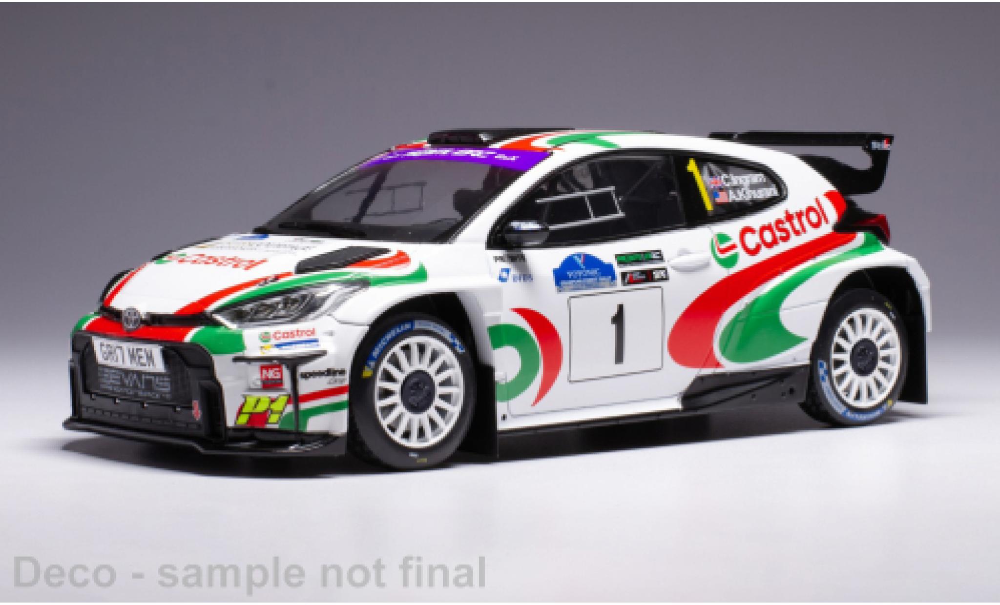 Toyota Yaris 1/18 IXO GR Rally2 Rally WM Voyonic Grampian Forest Rally 2024 #1 1:18 modellino in miniatura